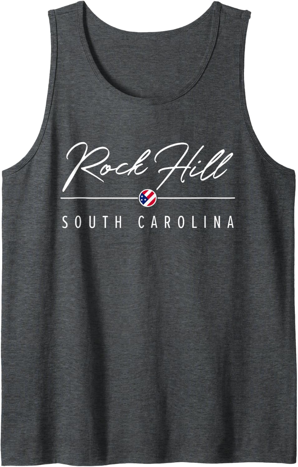 Rock Hill South Carolina (SC) Tank Top - Dark Heather Grey
