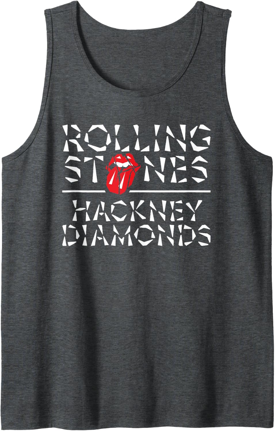 Official The Rolling Stones HD Tank Top - Dark Heather Grey