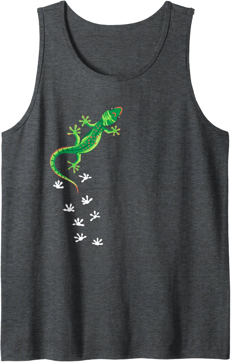 Cool Lizard Art Men Women Herpetology Reptile Lizard Lover Tank Top - Dark Heather Grey