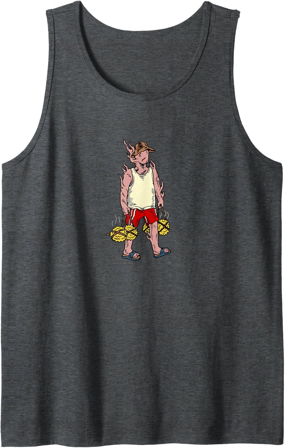 Dikon Funk Music Tank Top - Dark Heather Grey