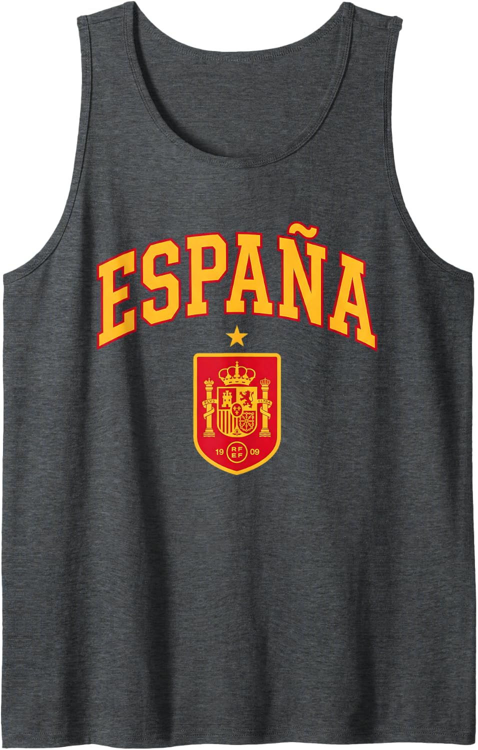 Spain Crest Arched Espana Tank Top - Dark Heather Grey