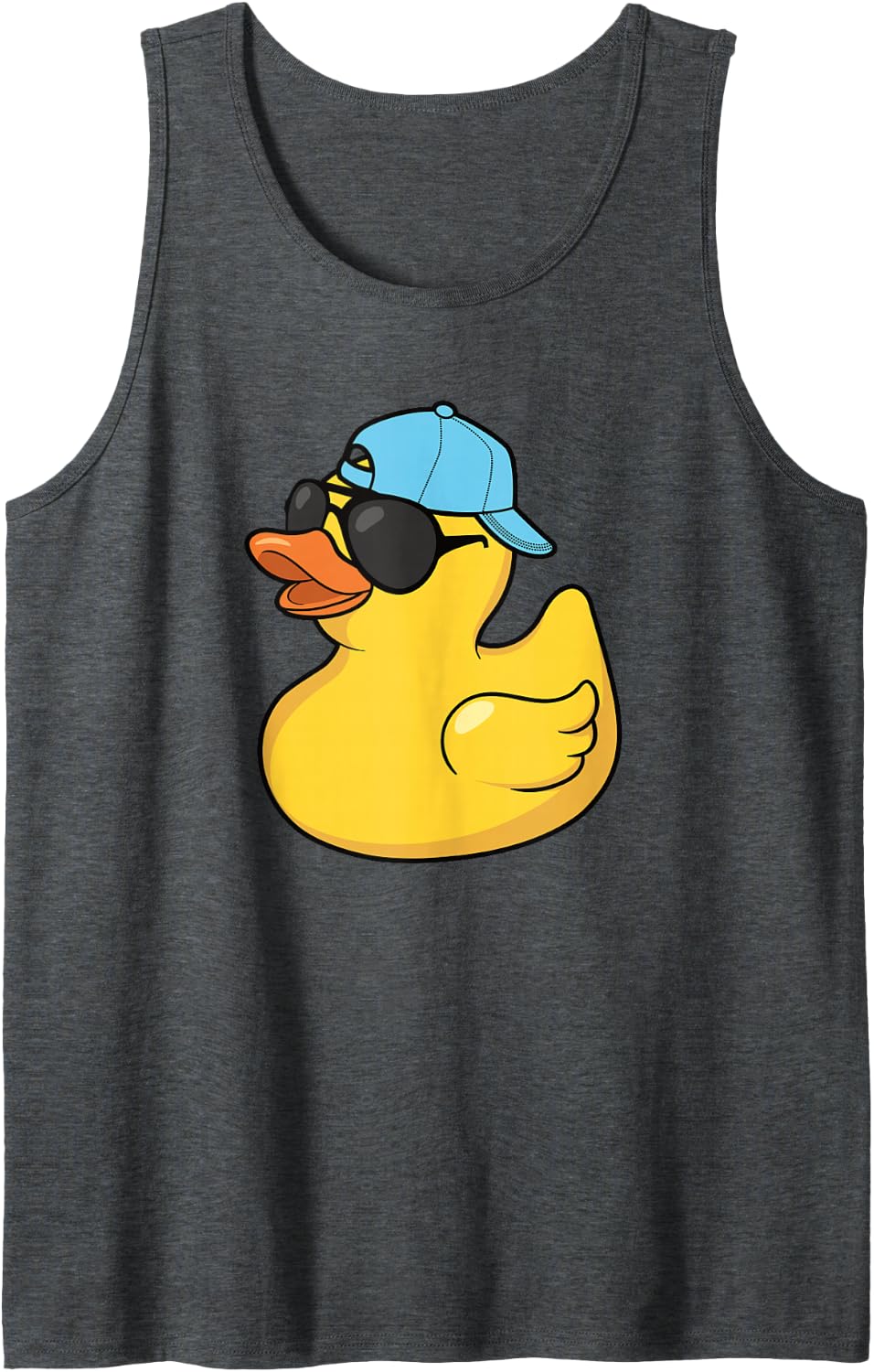 Cool Rubber Duck Sunglasses Funny Men Boys Kids Tank Top - Dark Heather Grey