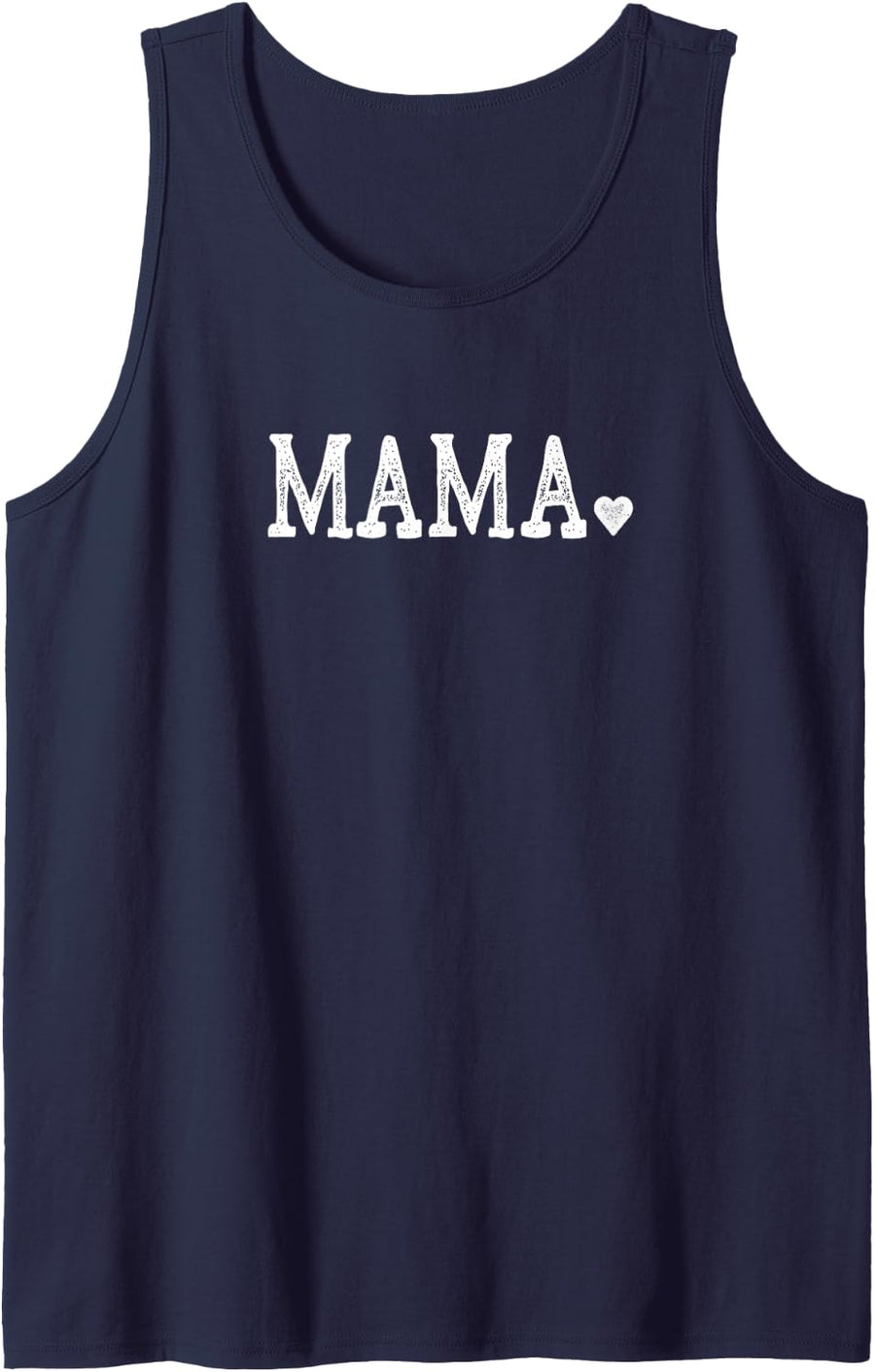 Mama Gifts for Women Design with Heart Love Mama Tank Top - Navy Blue