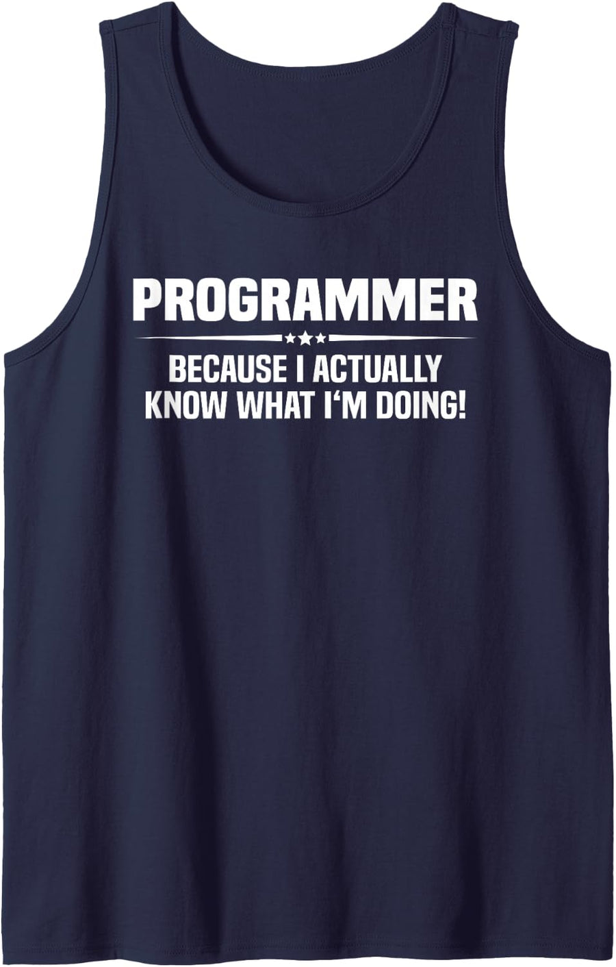 Programmer What I'm Doing Tank Top - Navy Blue