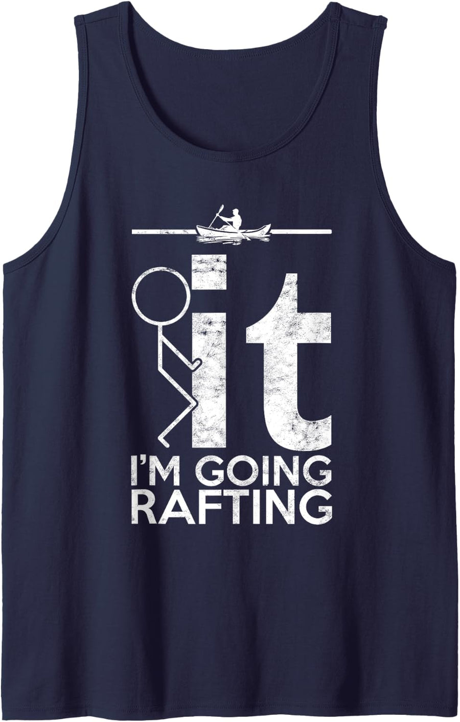 Rafting Rafter River Rafting White Water Rafting Tank Top - Navy Blue