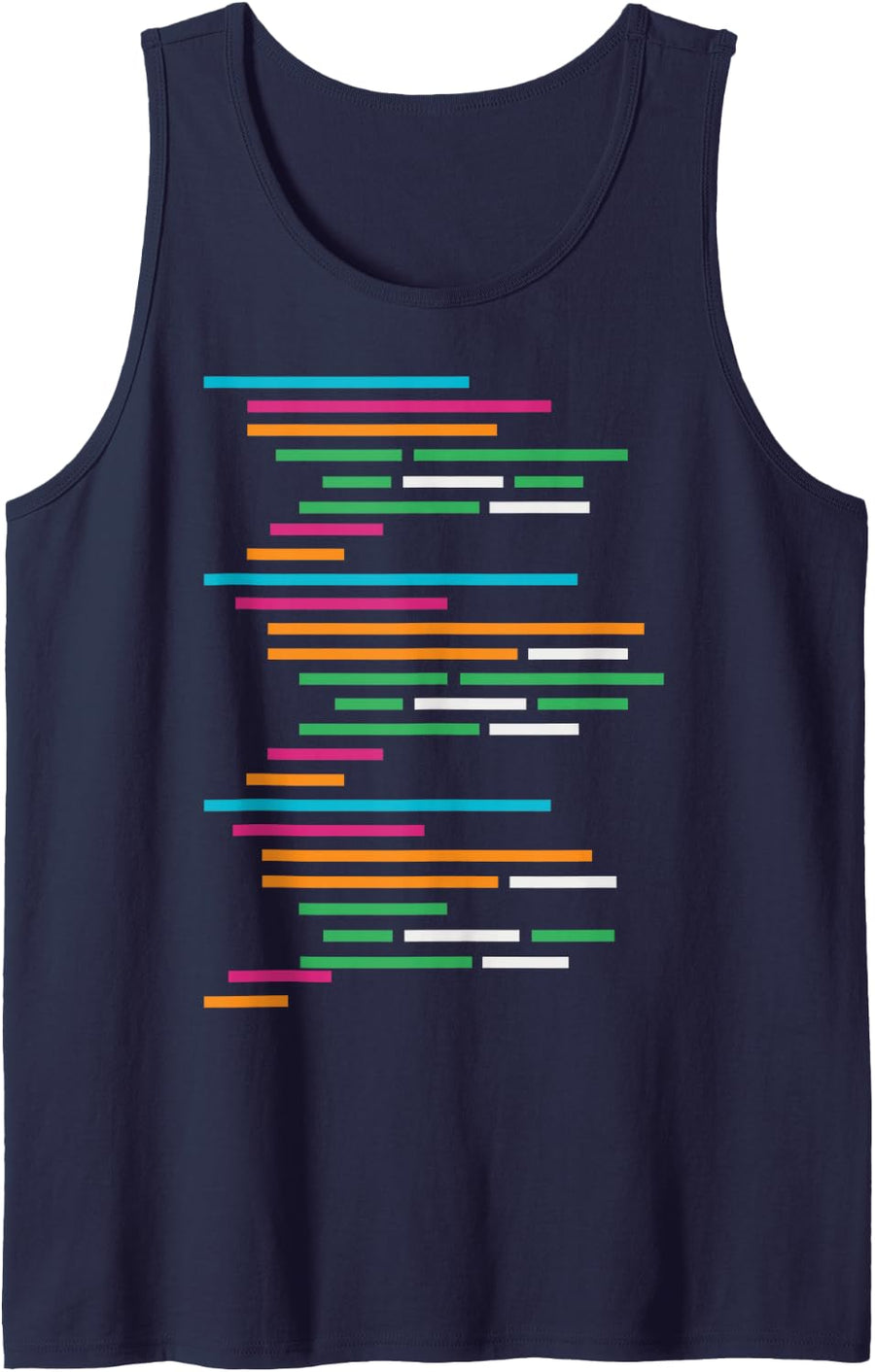 Code Programmer Developer Software Engineer Coder Coding Sleeveless Tank Top - Navy Blue