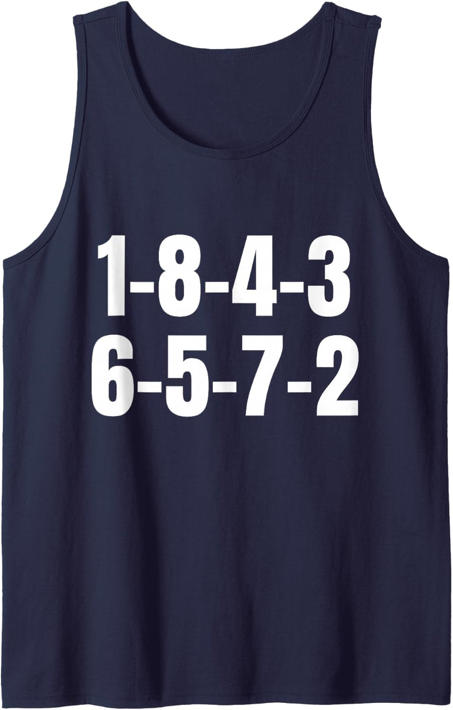 18436572 Firing Order Engine V8 Block Racing Mechanic Tank Top - Navy Blue