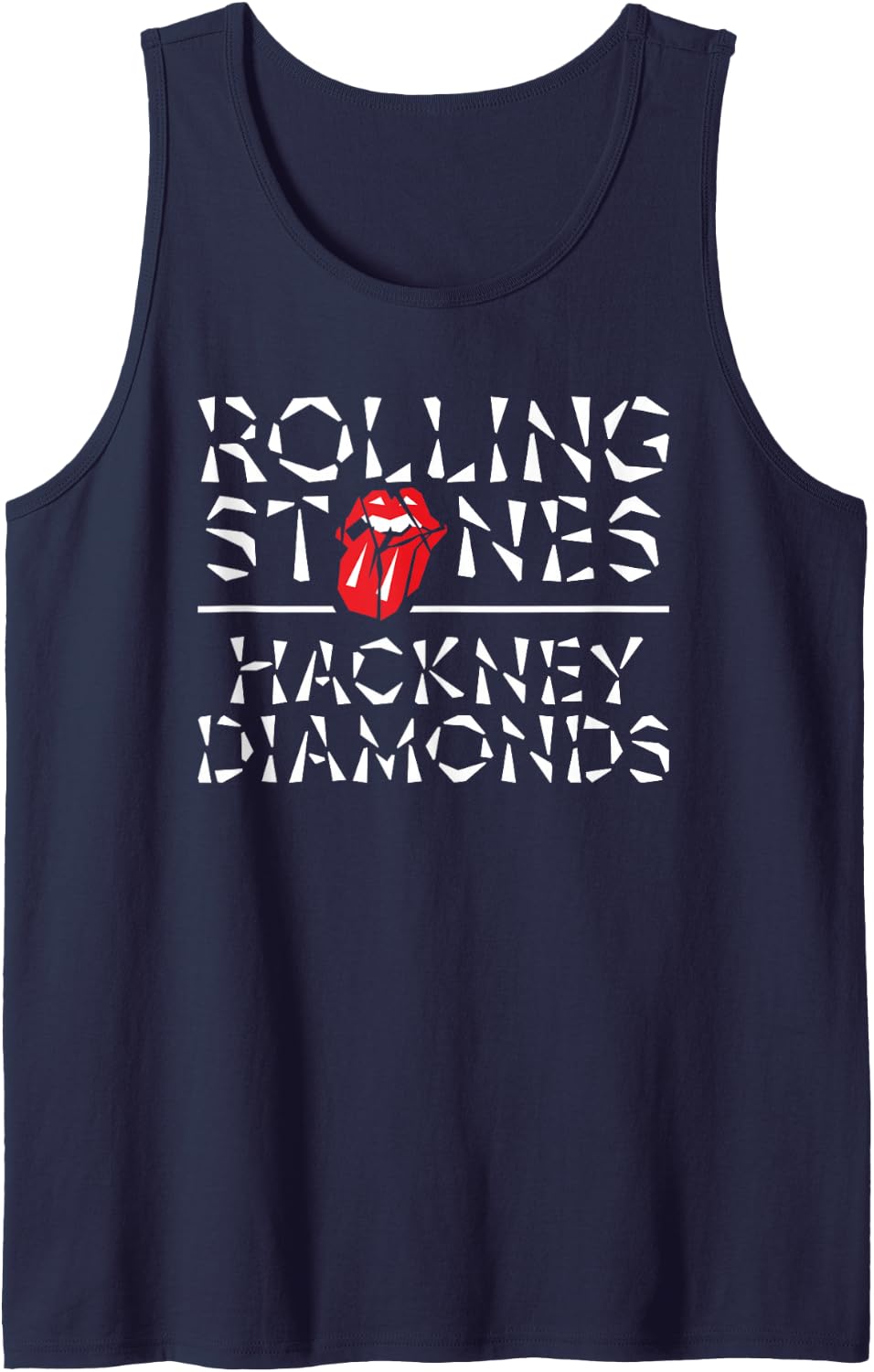 Official The Rolling Stones HD Tank Top - Navy Blue
