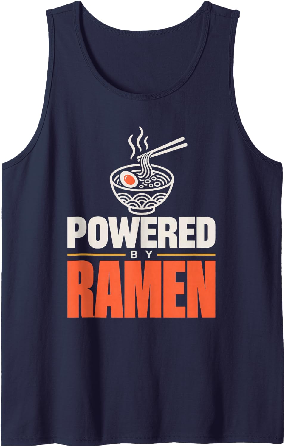 Ramen Lover Japanese Noodle Foodie Sleeveless Tank Top - Navy Blue