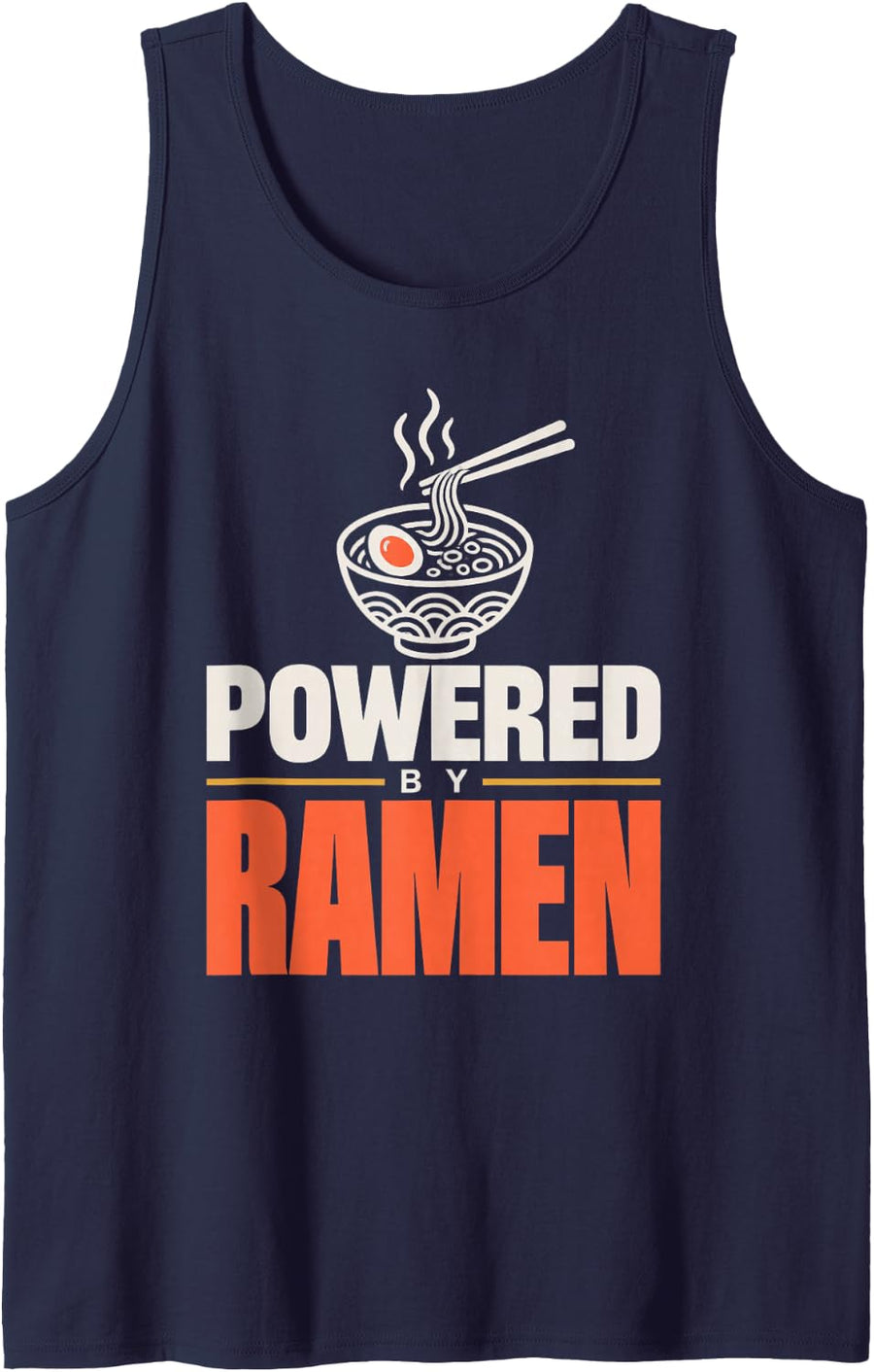Ramen Lover Japanese Noodle Foodie Sleeveless Tank Top - Navy Blue