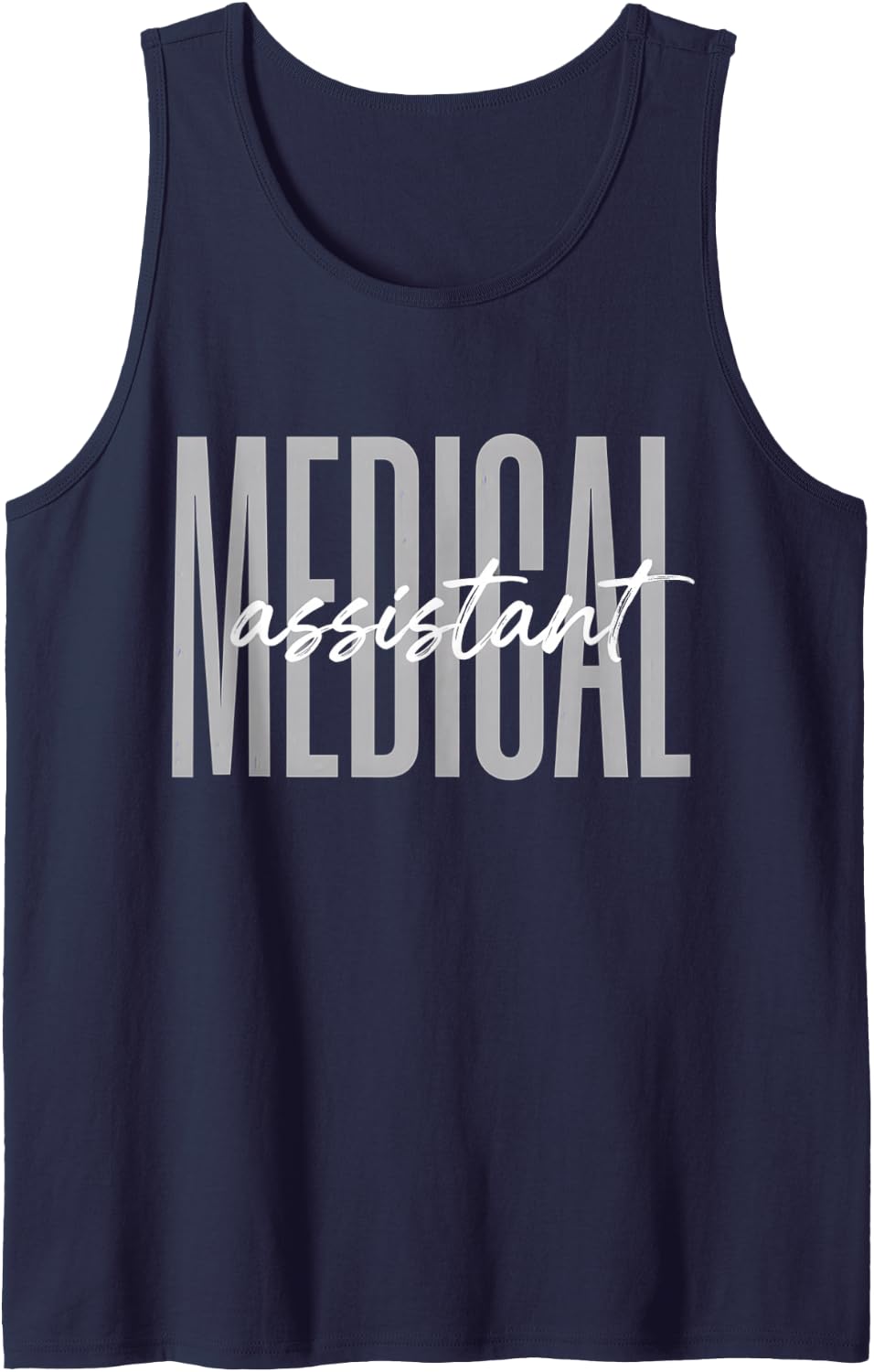 Certified CMA RMA Medical Assistant Sleeveless Tank Top - Navy Blue