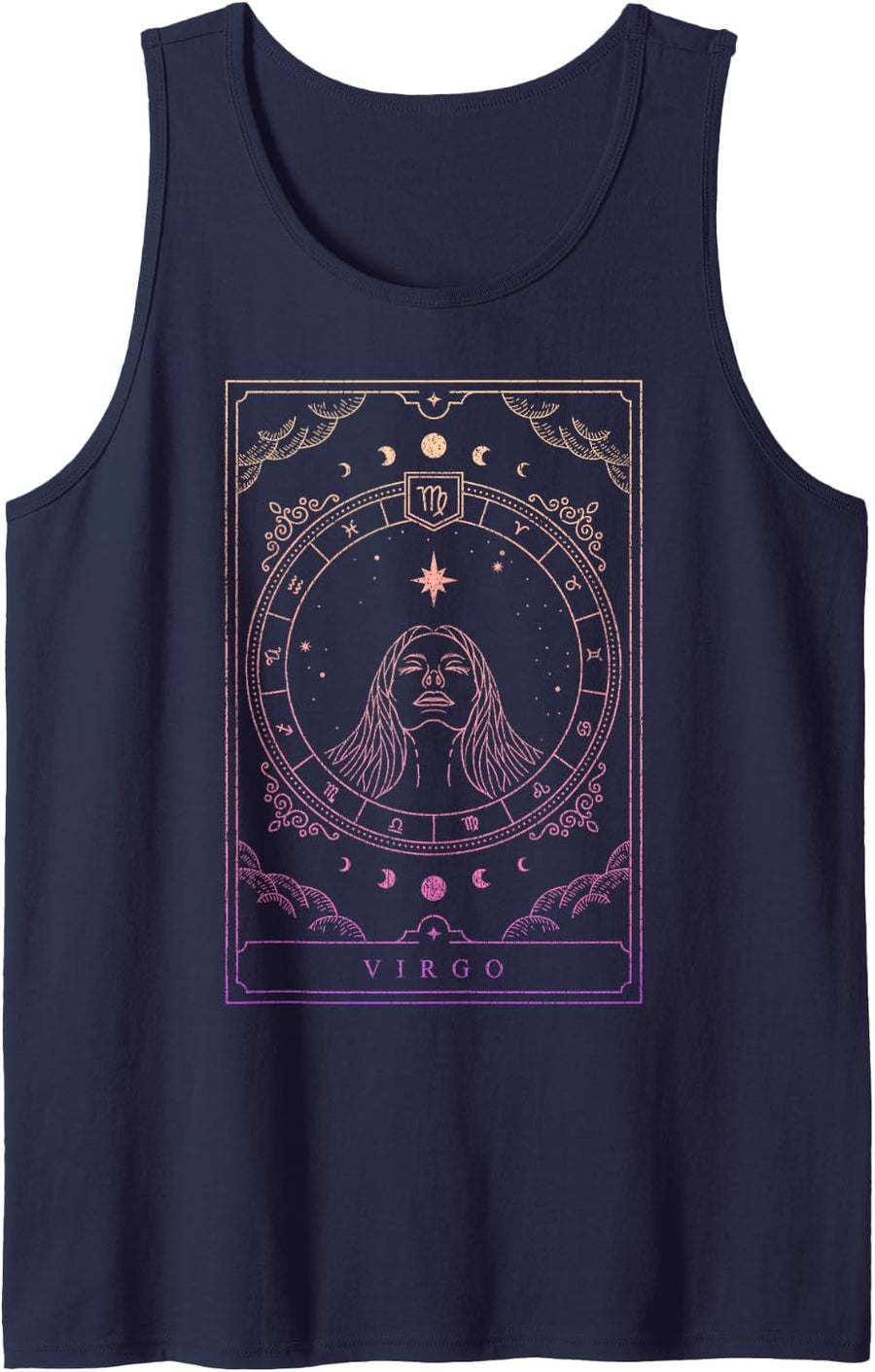 Women Virgo Birthday Girl Zodiac Sign Virgo Tank Top - Navy Blue