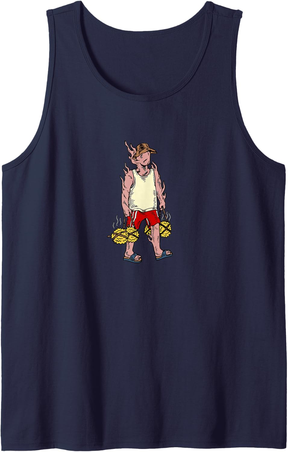 Dikon Funk Music Tank Top - Navy Blue