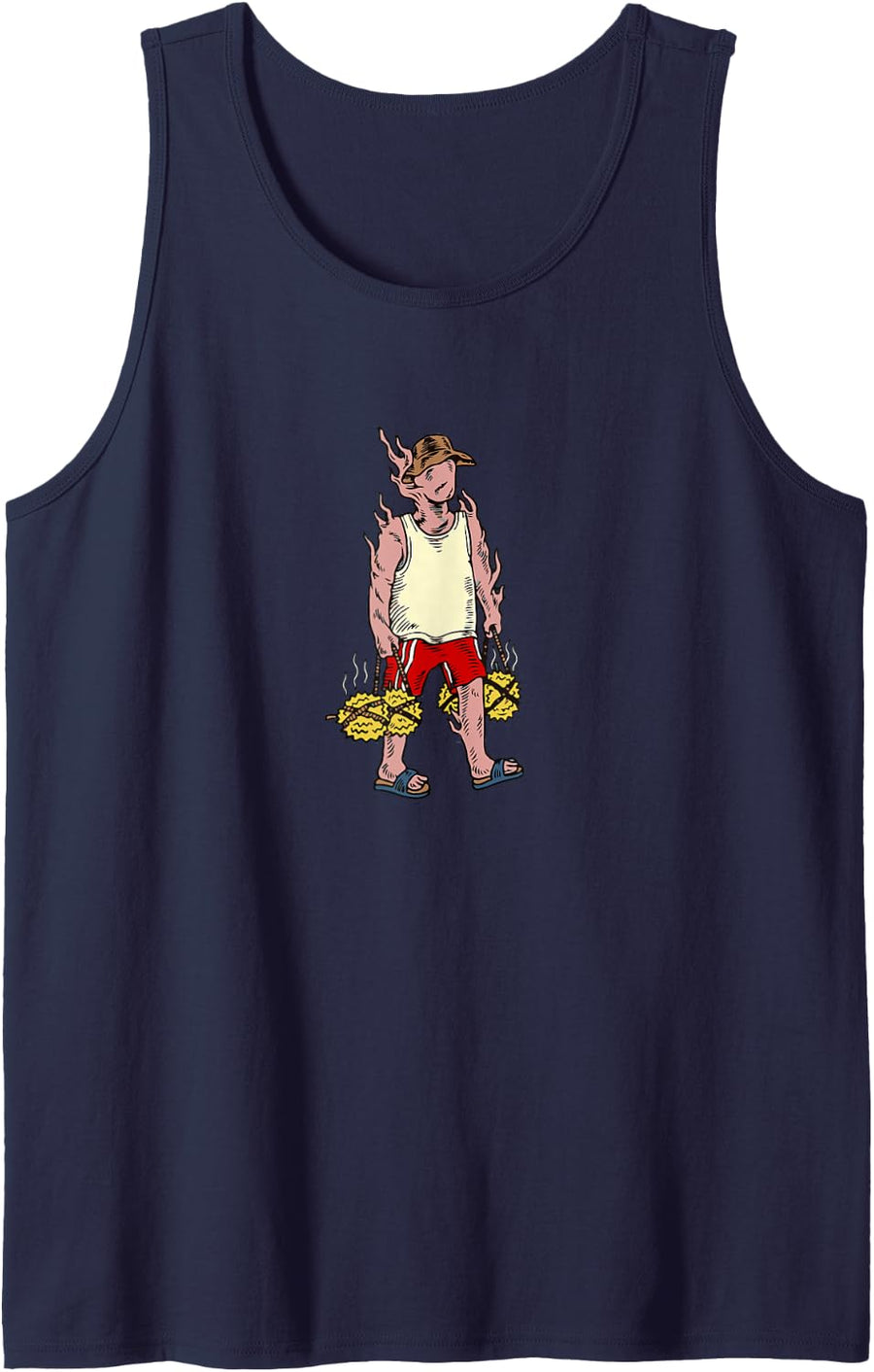 Dikon Funk Music Tank Top - Navy Blue