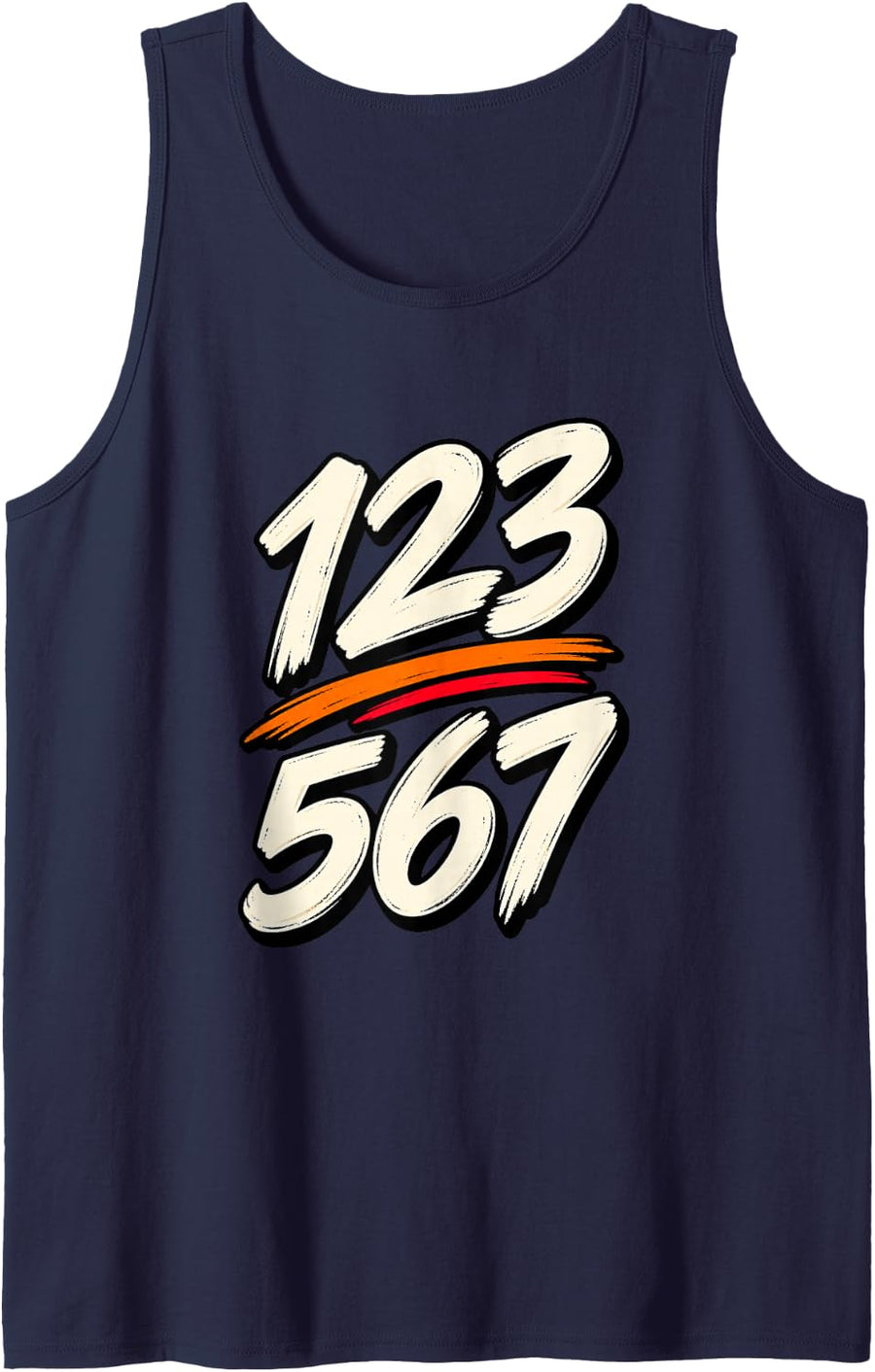 123 567 Salsa Dancing Humor for Dance Mom Tank Top - Navy Blue