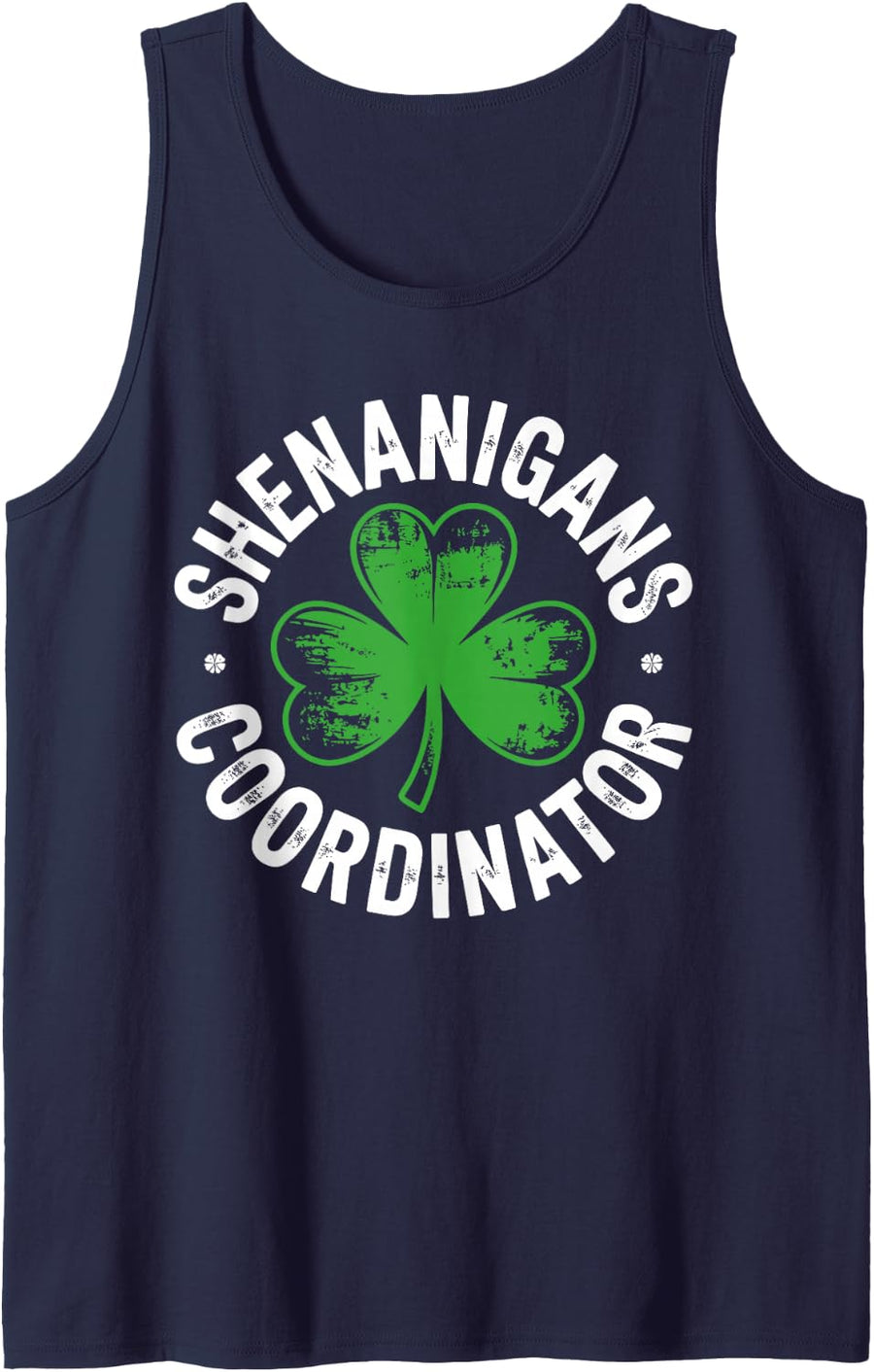 Shenanigans Coordinator, St Pattys Day Gifts Tank Top - Navy Blue