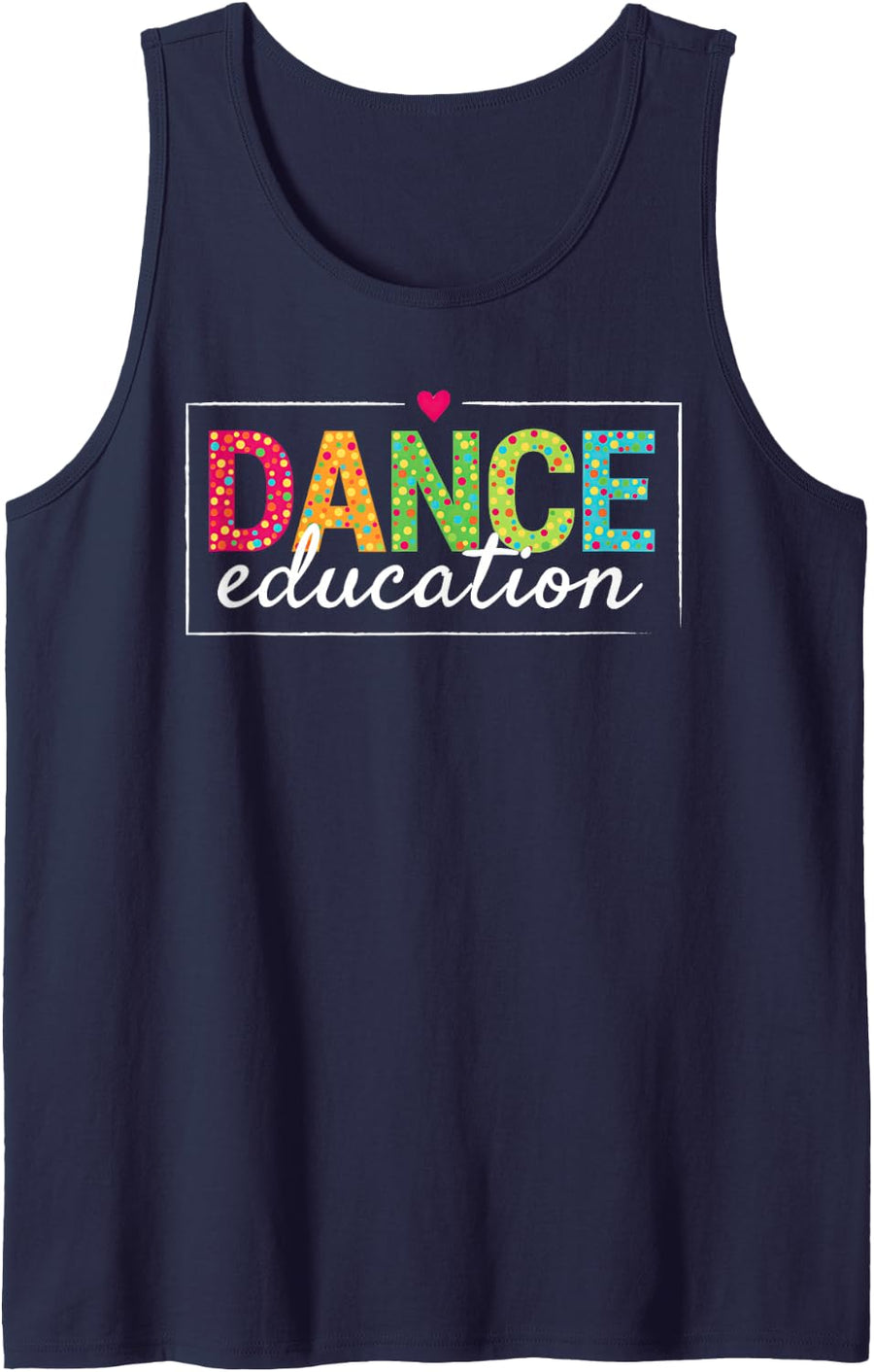 Dance Instructor Teacher Coach Mentor Dancing Instruction Sleeveless Tank Top - Navy Blue