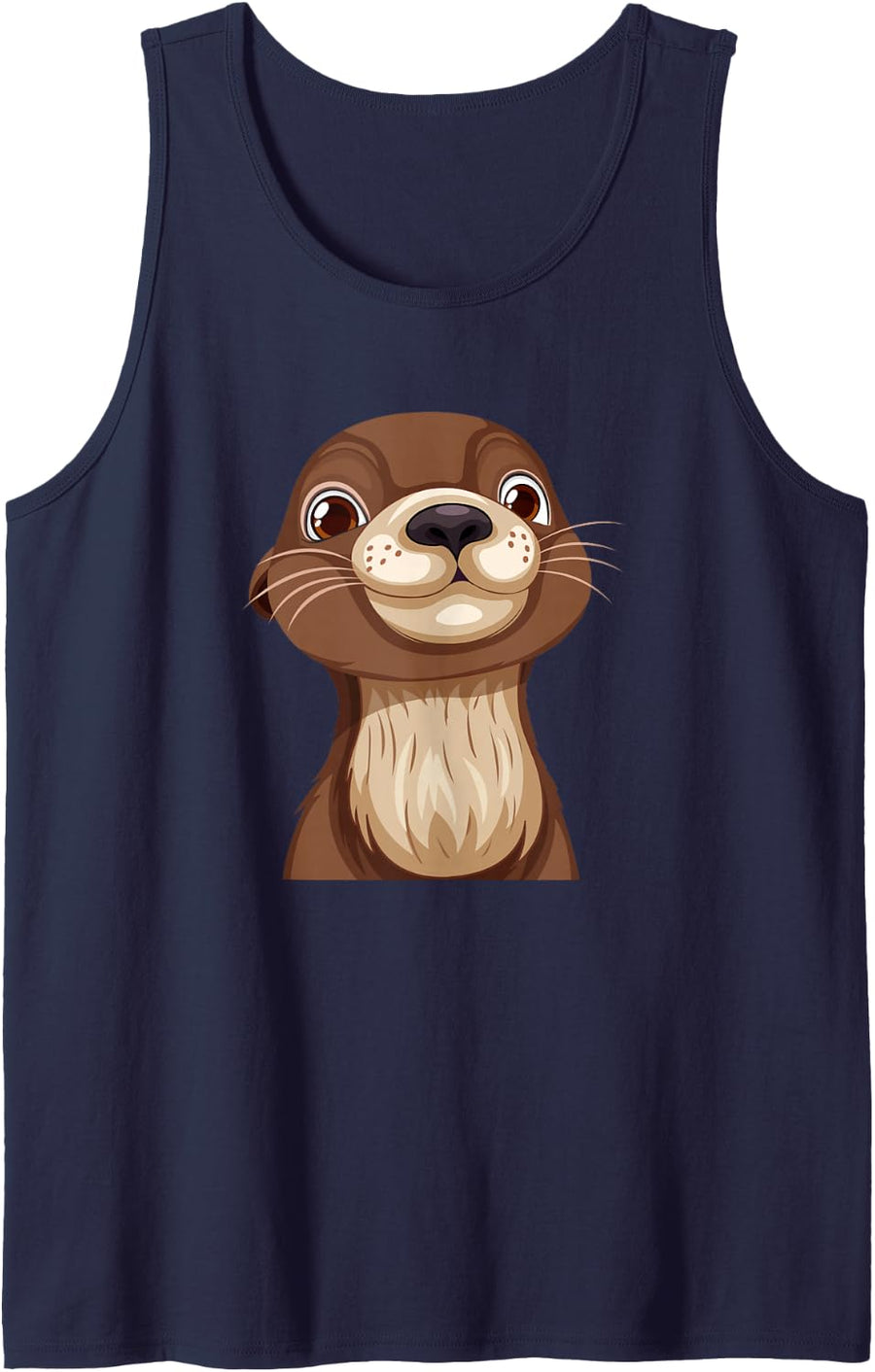 Kids Otter Shirt for Boys Or Girls | Cute Otter Gift Tank Top - Navy Blue