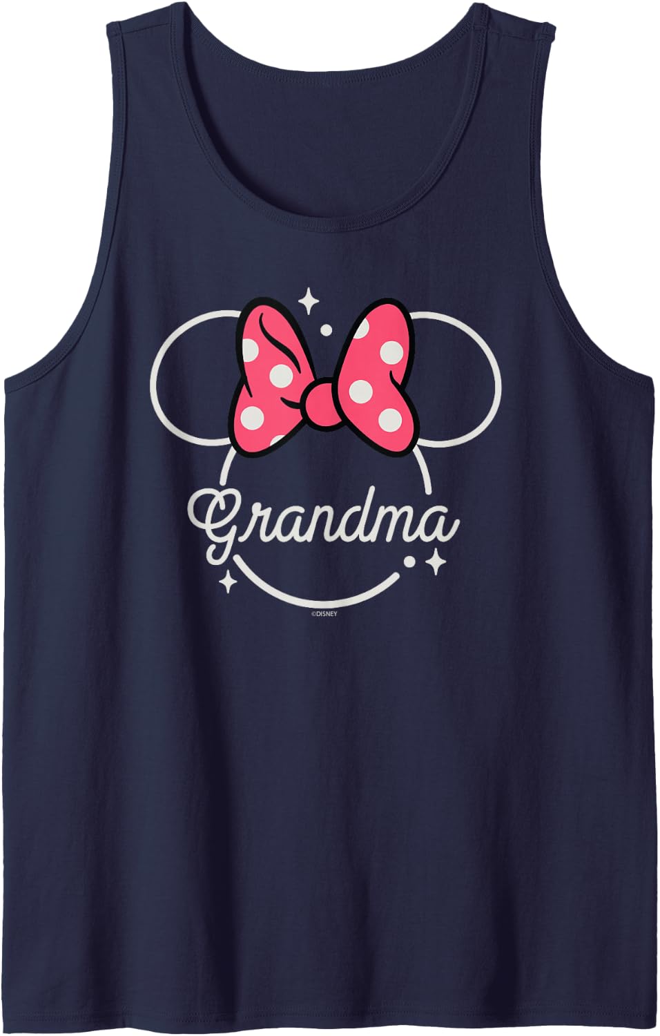Disney Minnie Mouse Grandma Head Icon Magic Mother’s Day Tank Top - Navy Blue