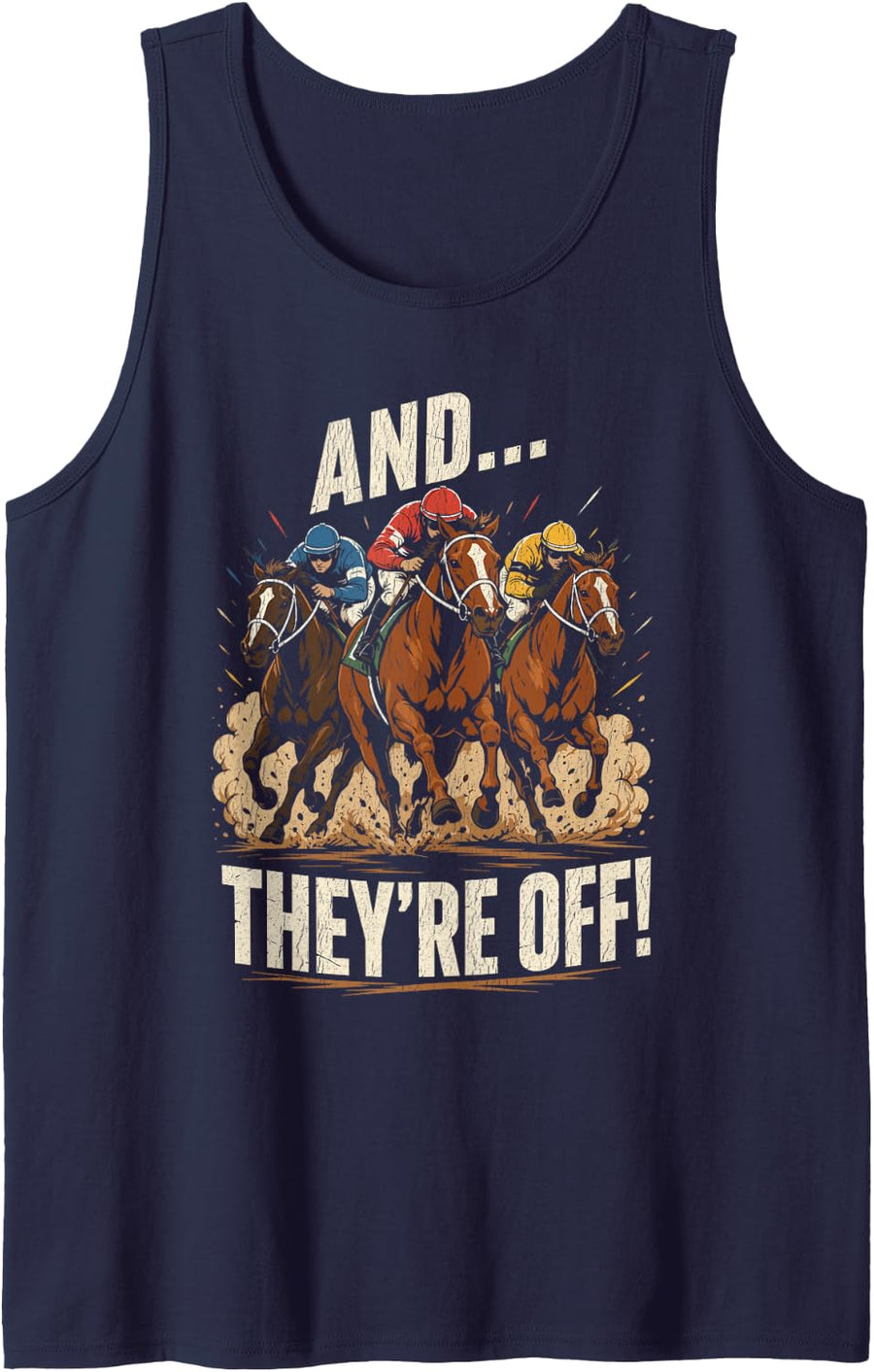 Design Tank Top - Navy Blue
