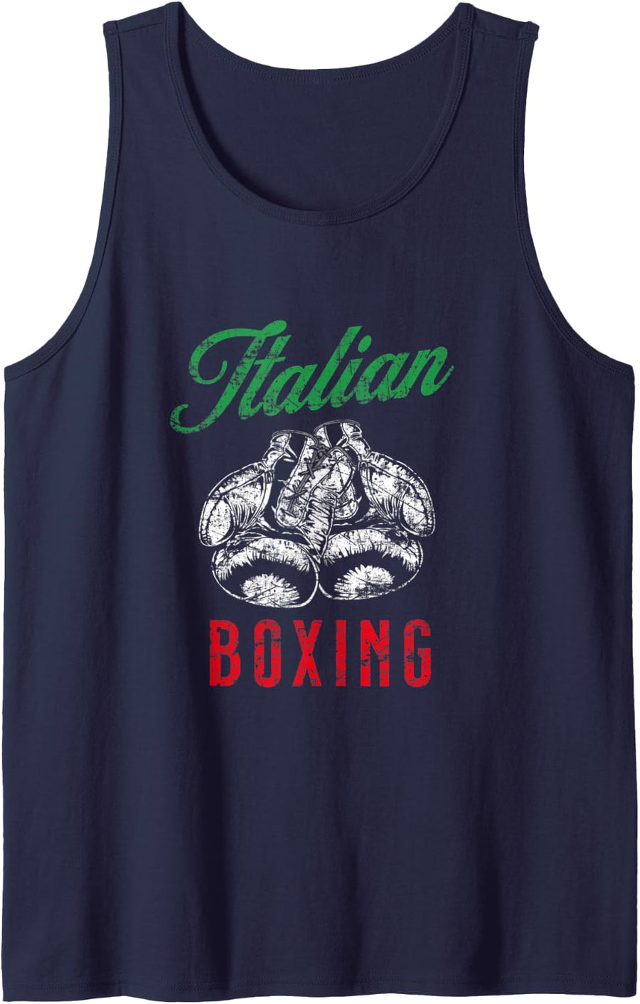 Italian Boxing - Funny Boxing Tank Top - Navy Blue