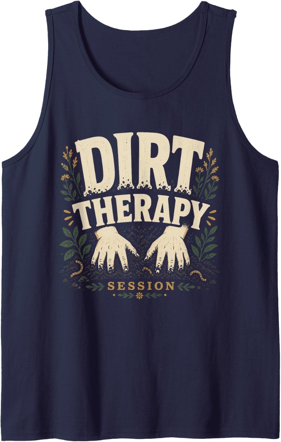 Session Gardening Gardener Planting Hobby Gift Tank Top - Navy Blue