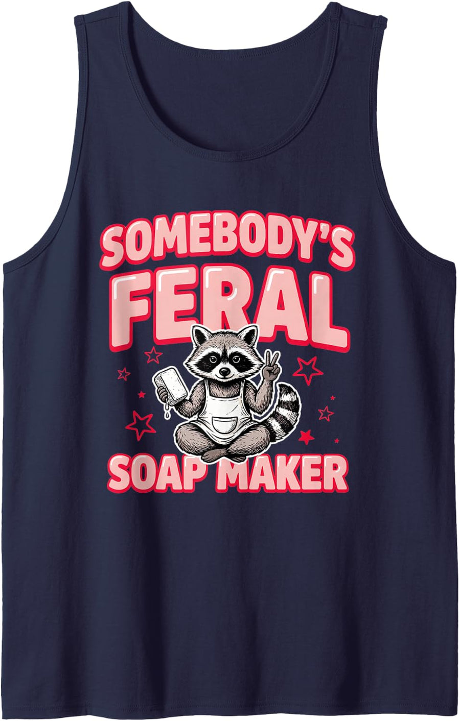 Soap Making Soapmaker Cold Process Soap Crafting Craft Tank Top - Navy Blue