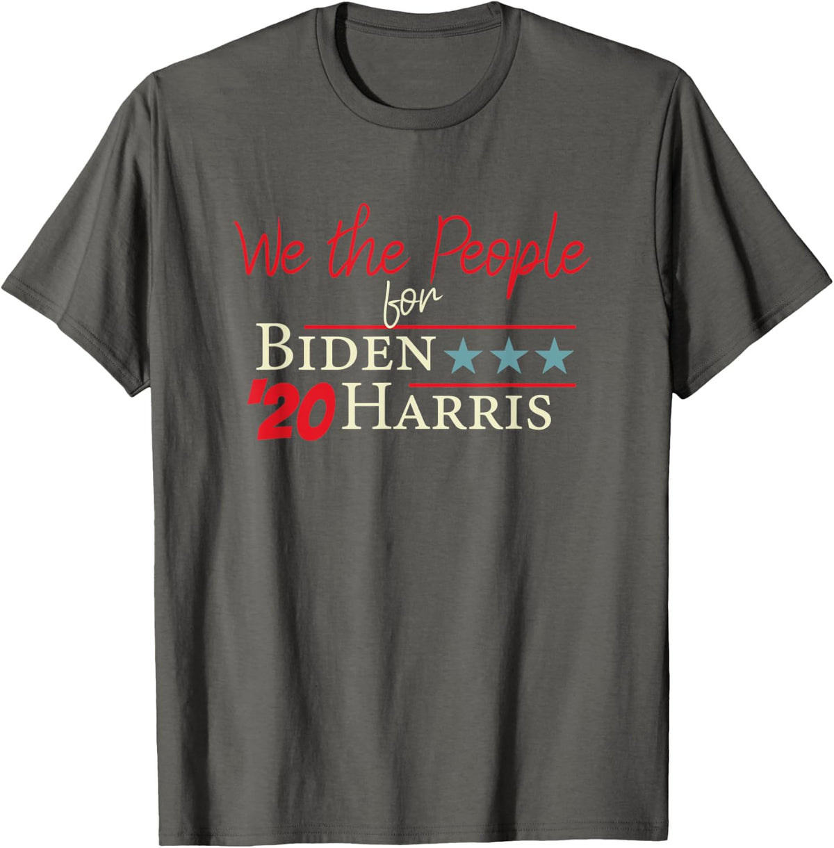 Biden Harris Inauguration We The People T-Shirt - Asphalt Grey