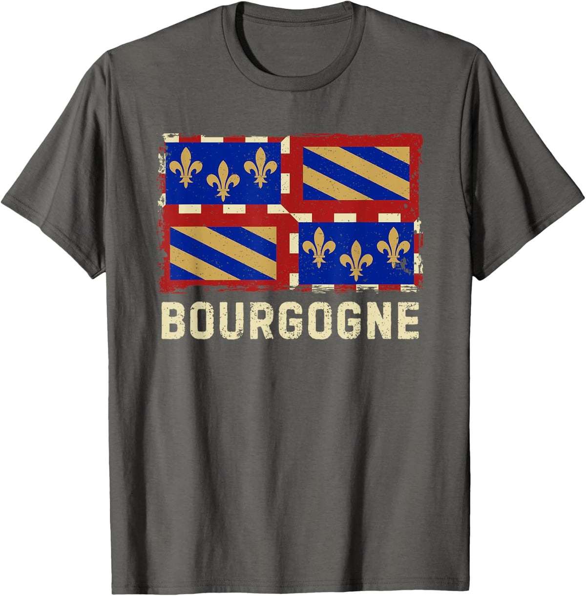 Bourgogne French region France Burgundians wine tours dijon T-Shirt - Asphalt Grey