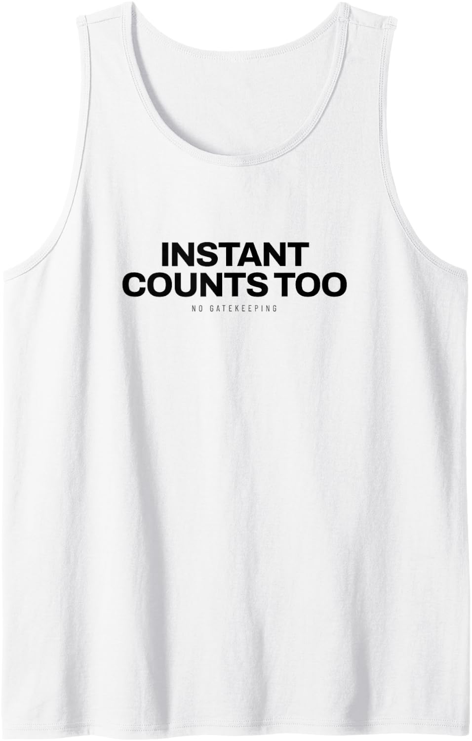Ramen - Instant Counts Too - Noodle Lover Sleeveless Tank Top - White