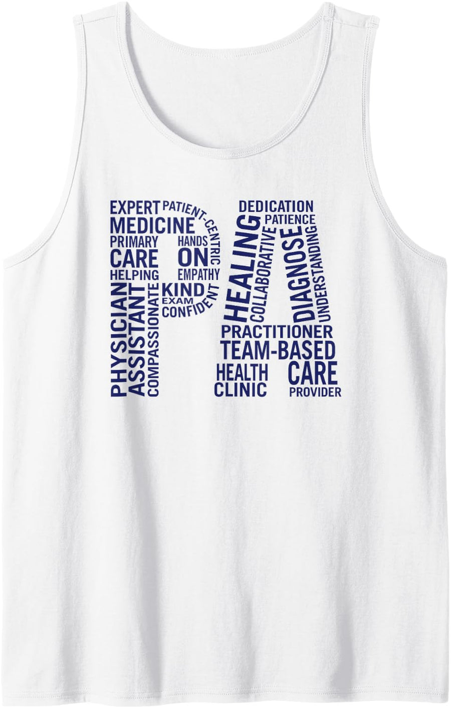 Physician Assistant PA Week Appreciation Sleeveless Tank Top - White