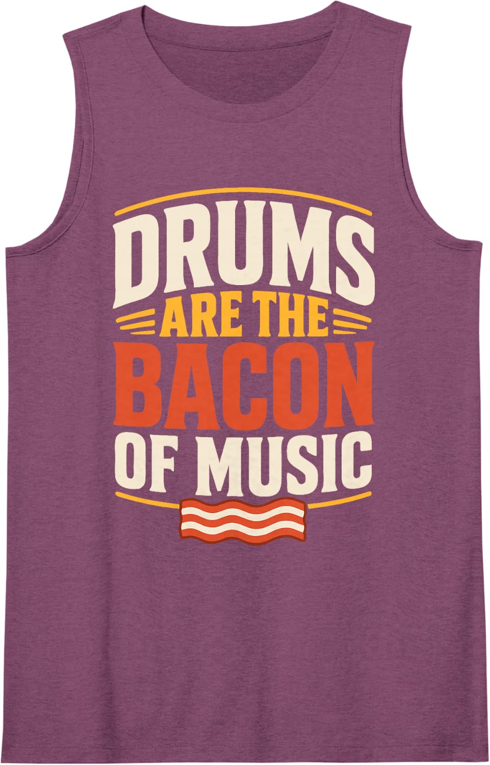 Drummer Humor Percussion Drum Kit Drumming Sleeveless Tank Top - Purple