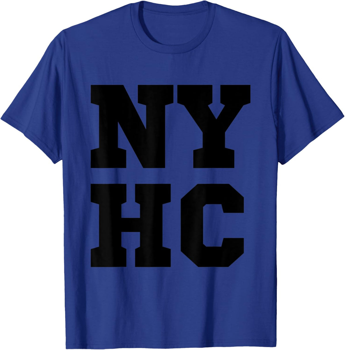 Distressed NYHC New York Hardcore Punk T-Shirt - Royal Blue