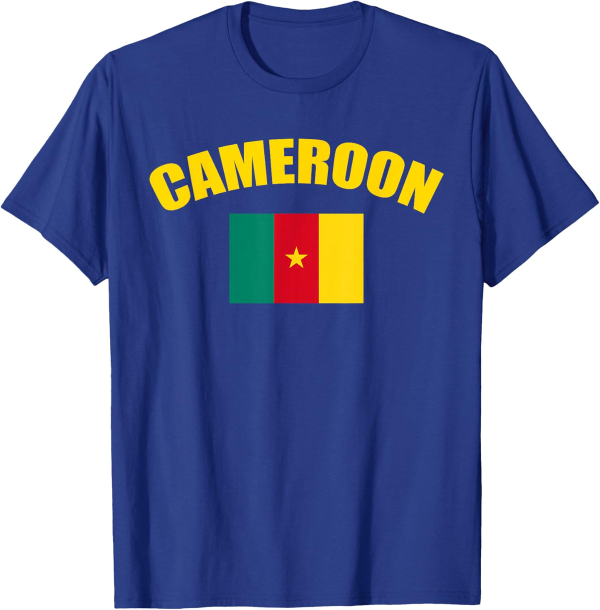 Cameroon Cameroonian National Country Flag Cameroon T-Shirt - Royal Blue