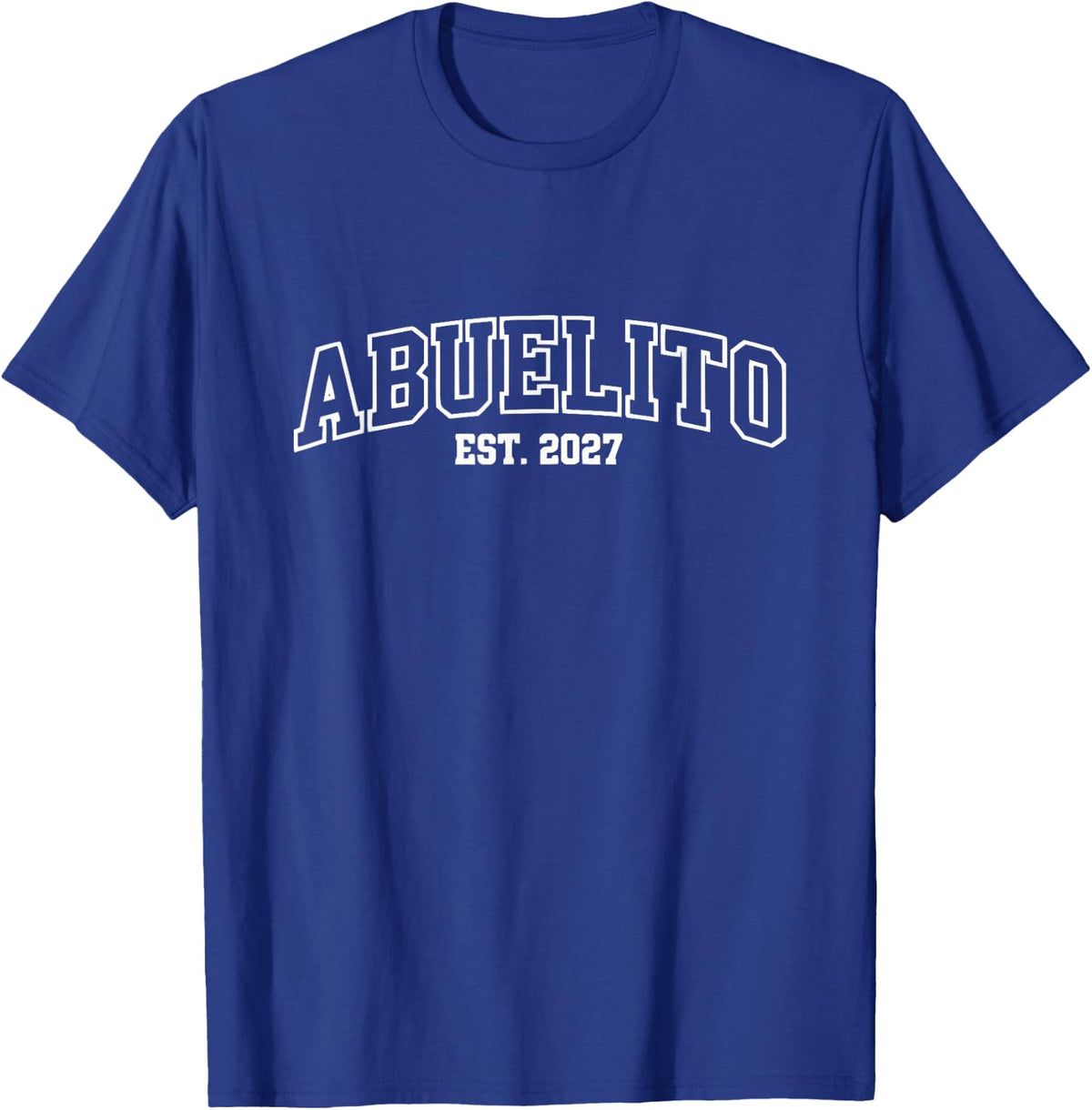 Orgulloso Abuelito Est 2027 Kid Nieta Granddad Latino T-Shirt - Royal Blue