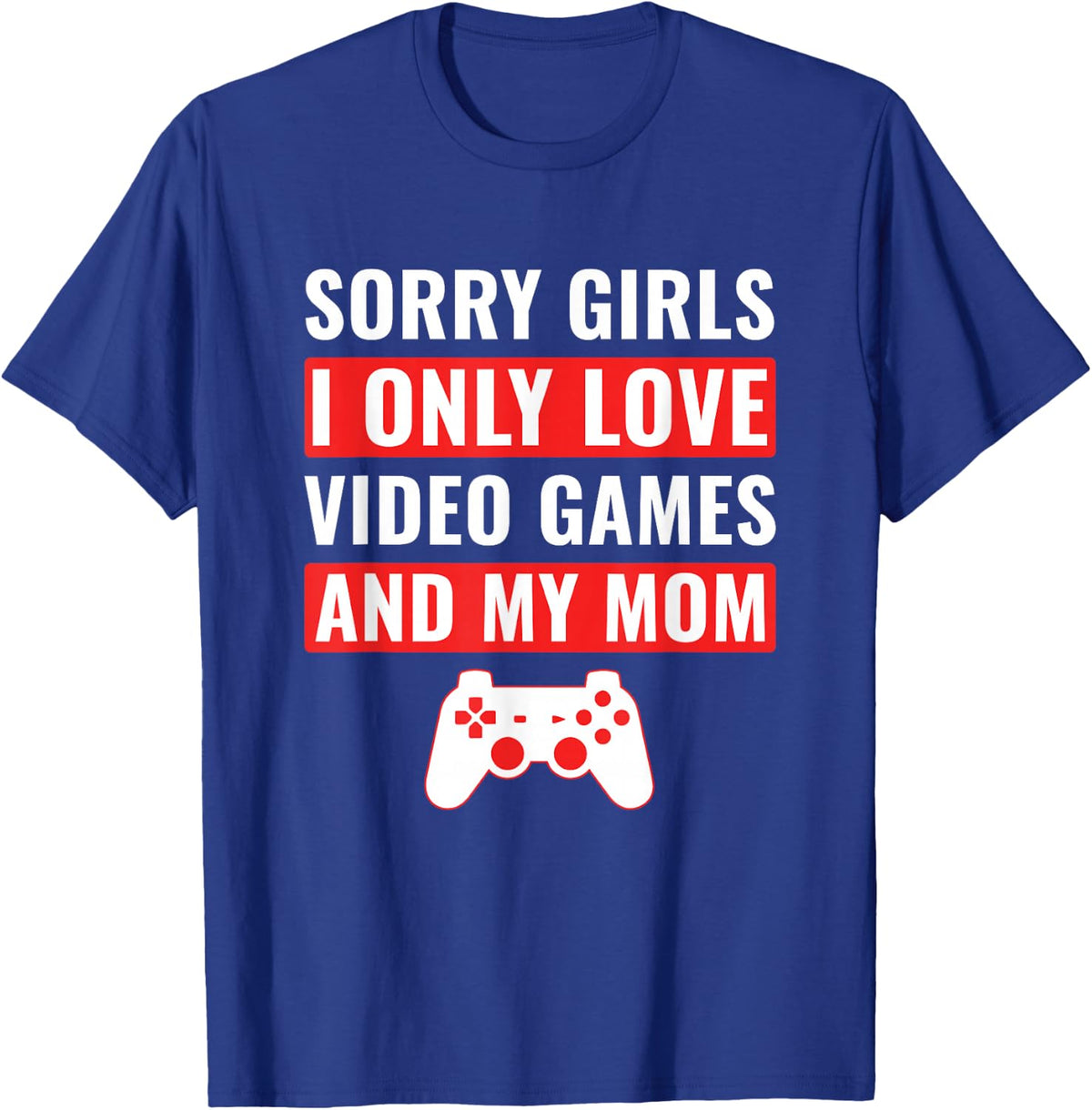 Boys Valentine's Day Shirt Kids Video Games Gamer Youth T-Shirt - Royal Blue