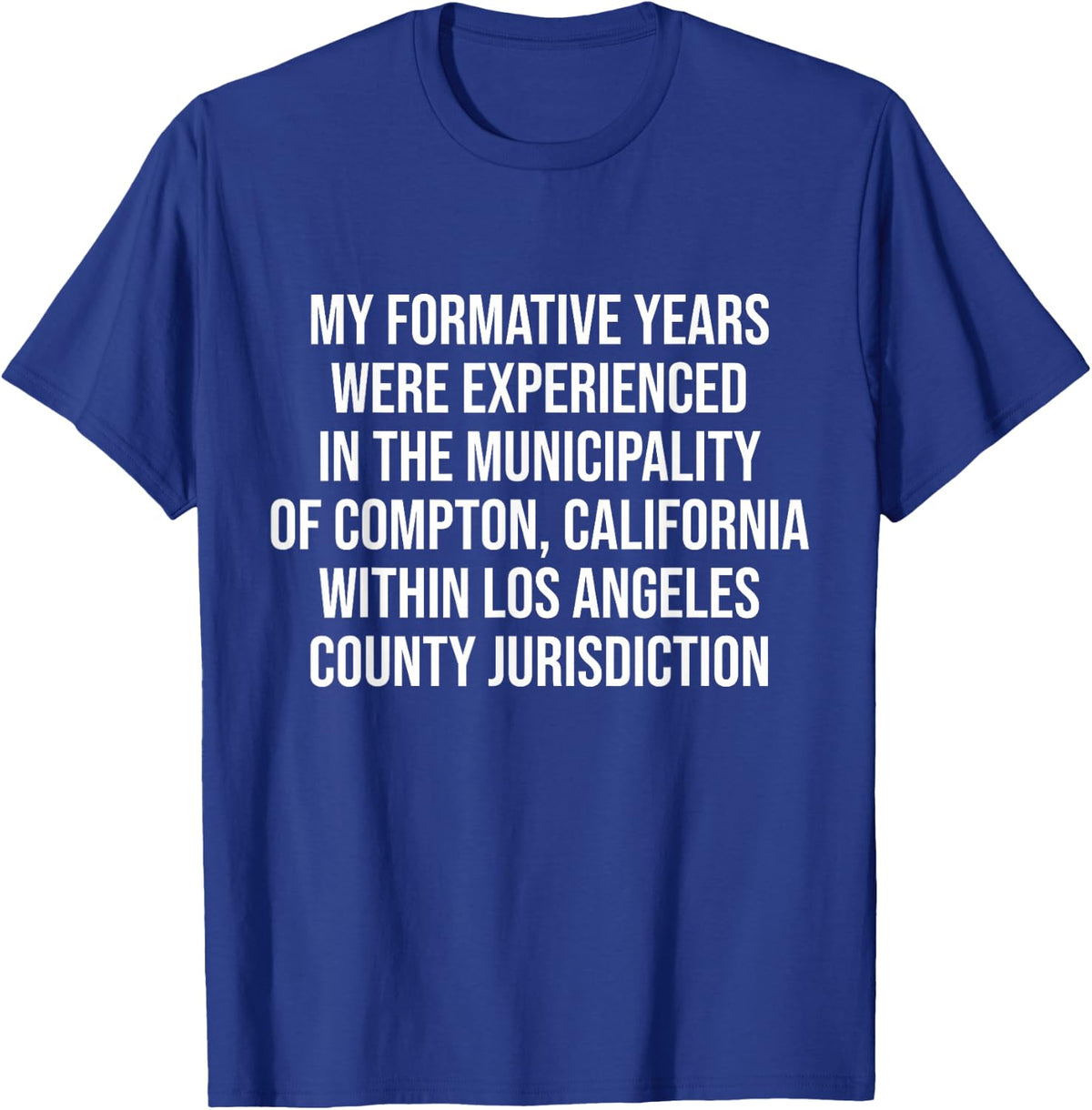 Funny 90s Rap Parody Deadpan Compton Humor Meme Music T-Shirt - Royal Blue