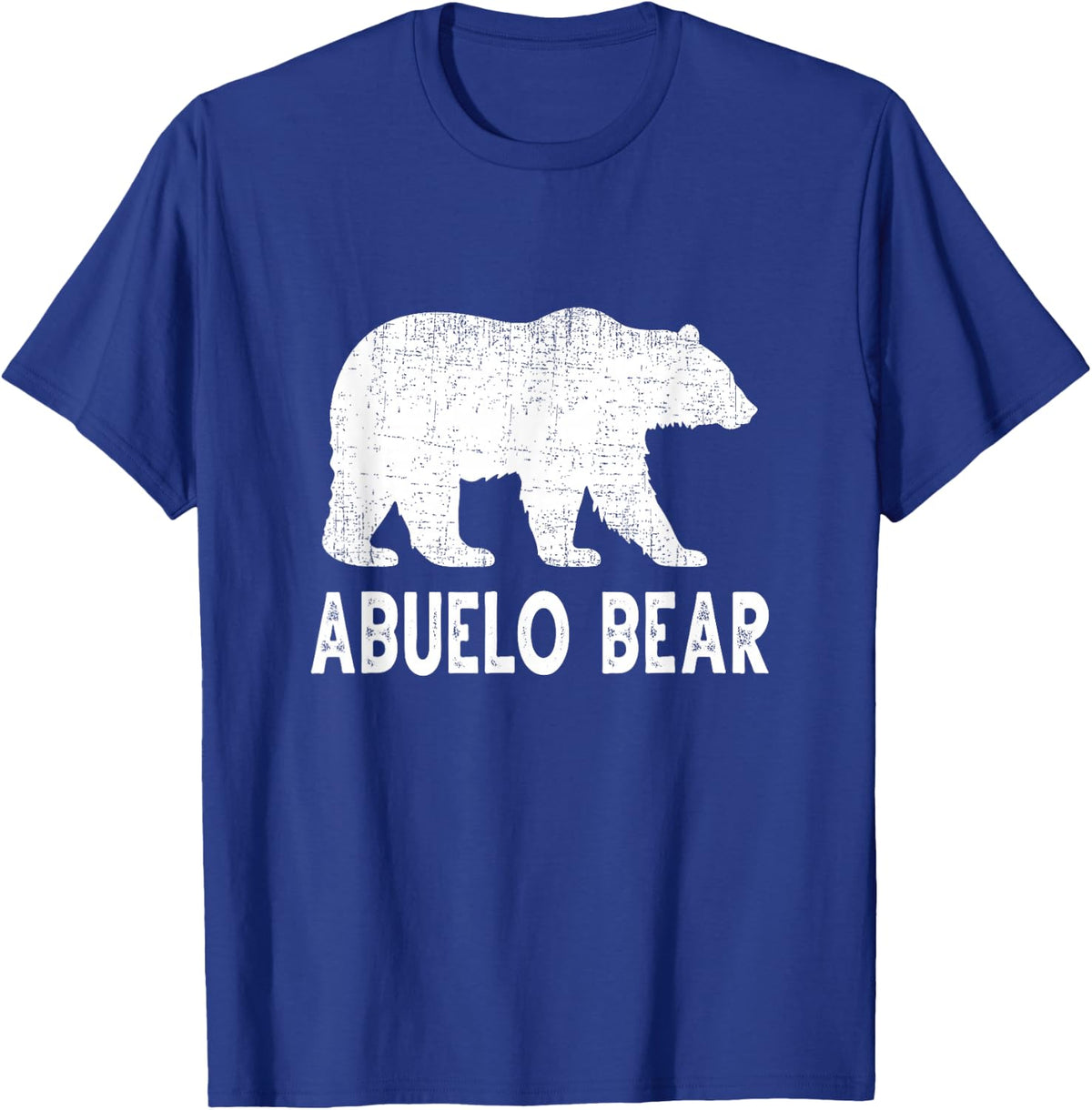 Abuelo Bear Mexican Spanish Grandpa Funny Matching T-Shirt - Royal Blue