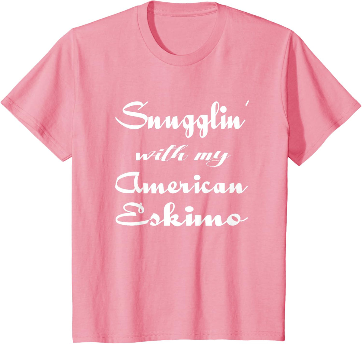 American Eskimo shirt Matching Pajamas Dog Mom Shirt T-Shirt for Women Kids - Pink