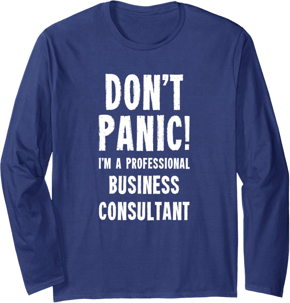 Business Consultant Long Sleeve T-Shirt - Adult Unisex Navy Blue
