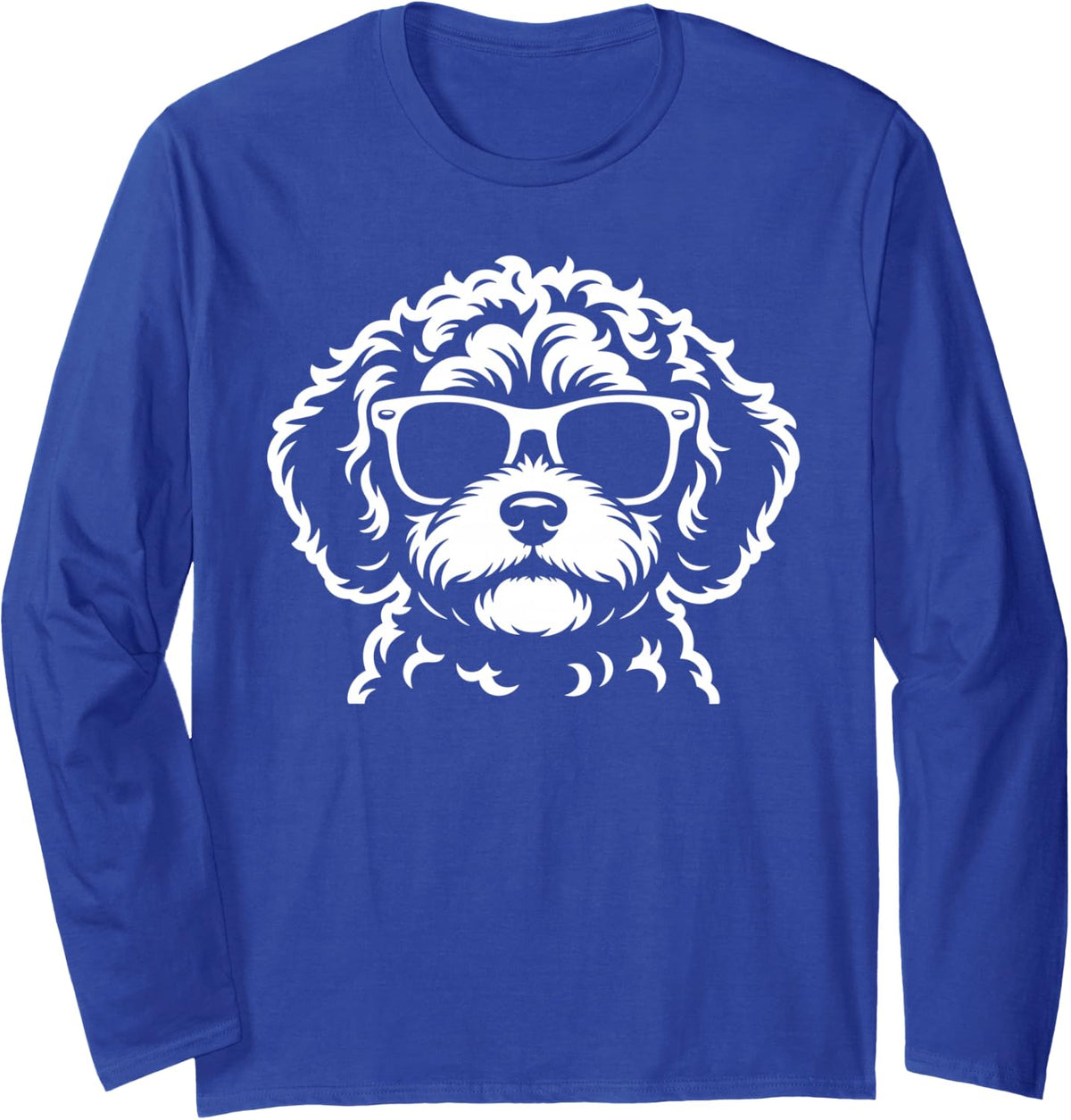 Cool Cavapoo Design for Men Women Cavoodle Cavapoo Lovers Long Sleeve T-Shirt - Adult Unisex Royal Blue