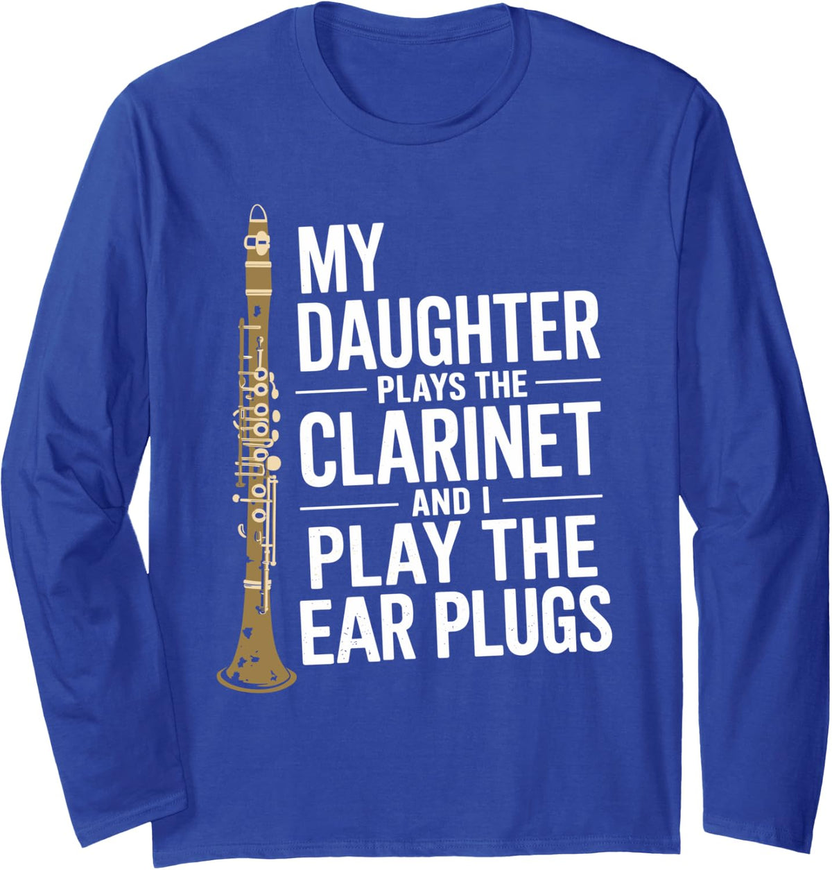 Orchestra clarinetist design for clarinet instrument player Long Sleeve T-Shirt - Adult Unisex Royal Blue