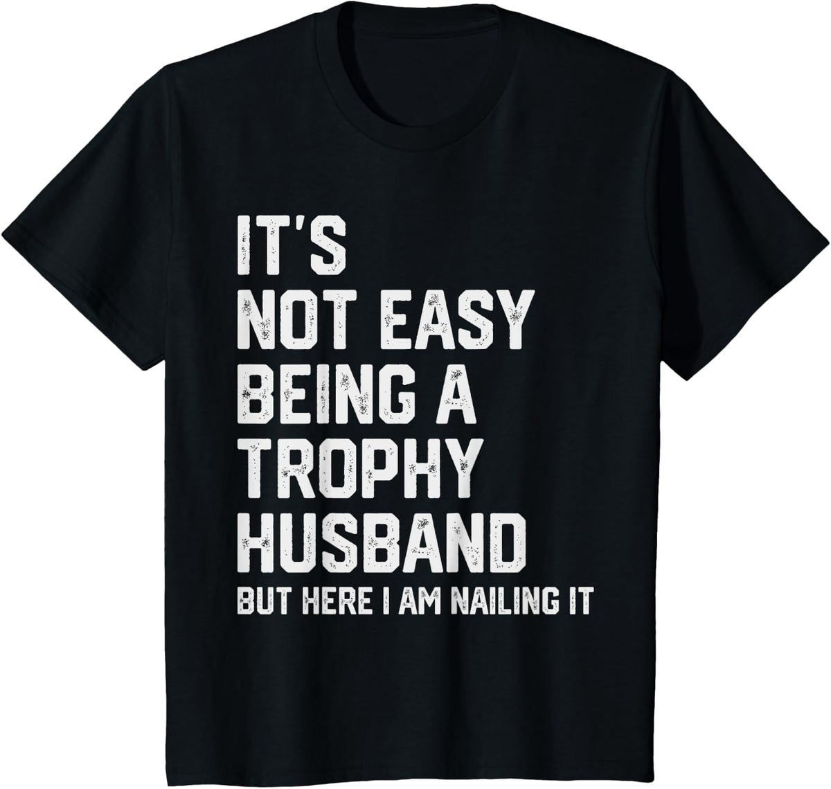 Funny Husband Wife Marriage Anniversary Tee - Men's Vintage Humorous Modern T-Shirt - Black - Small - Short Sleeve - Black