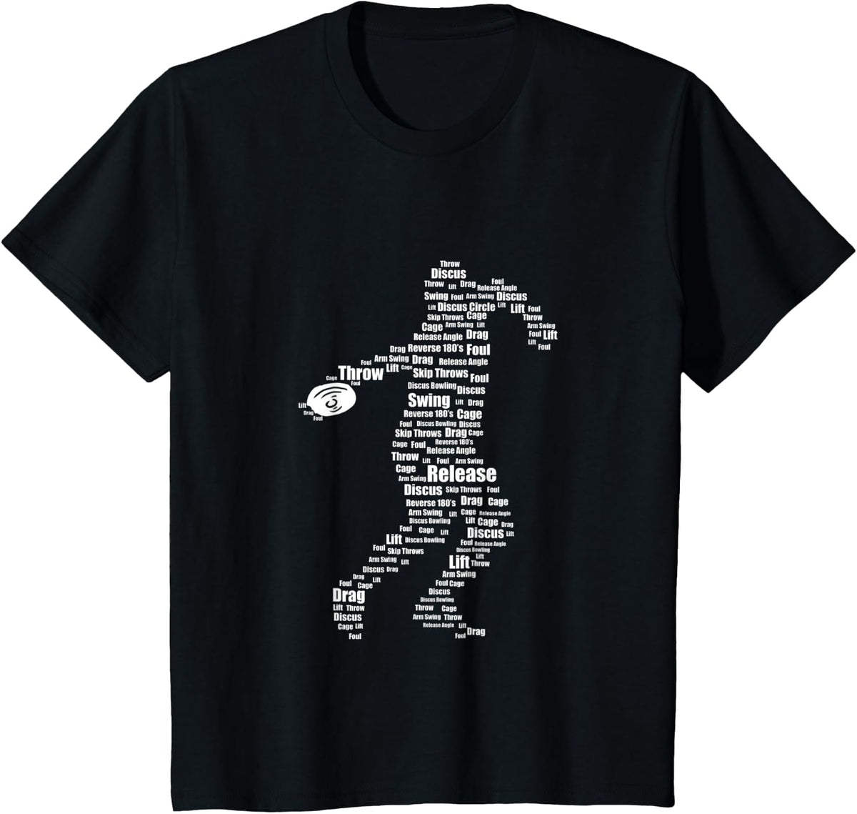Discus Thrower Athletic Men Discus Throwing T-Shirt - Black