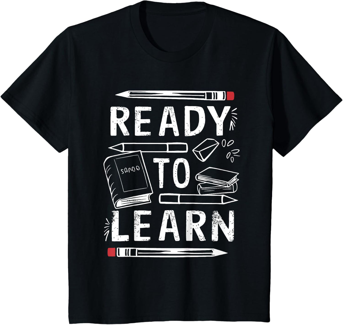Ready to Learn Back to School T-Shirt - Black