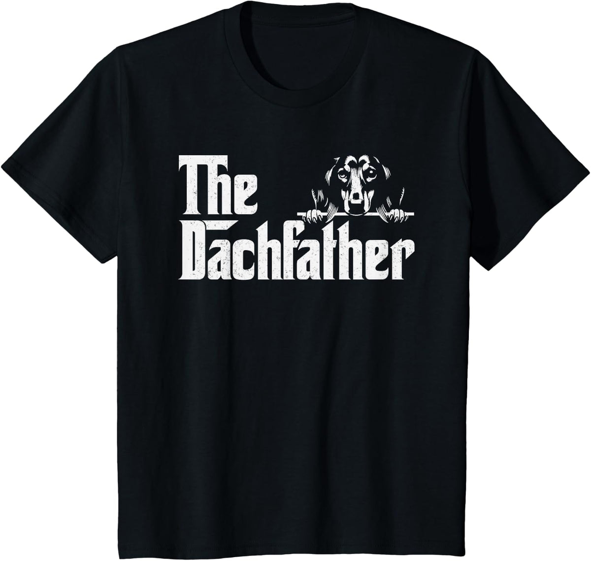 The Dachshund Fathers Day Dogfather gifts Wiener Dog Lover T-Shirt - Black