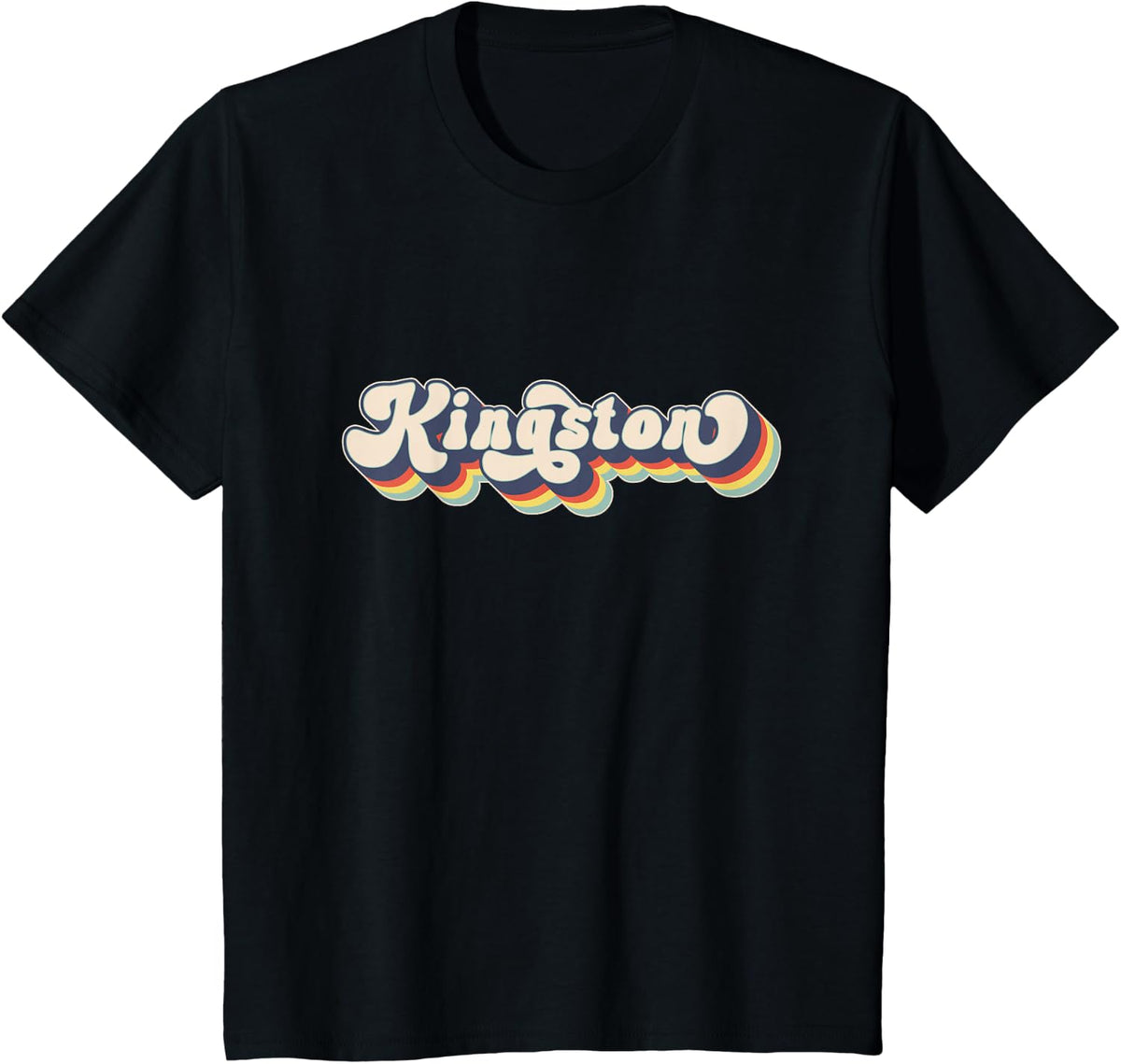 Kingston Name Personalized Surname First Name Kingston T-Shirt - Black
