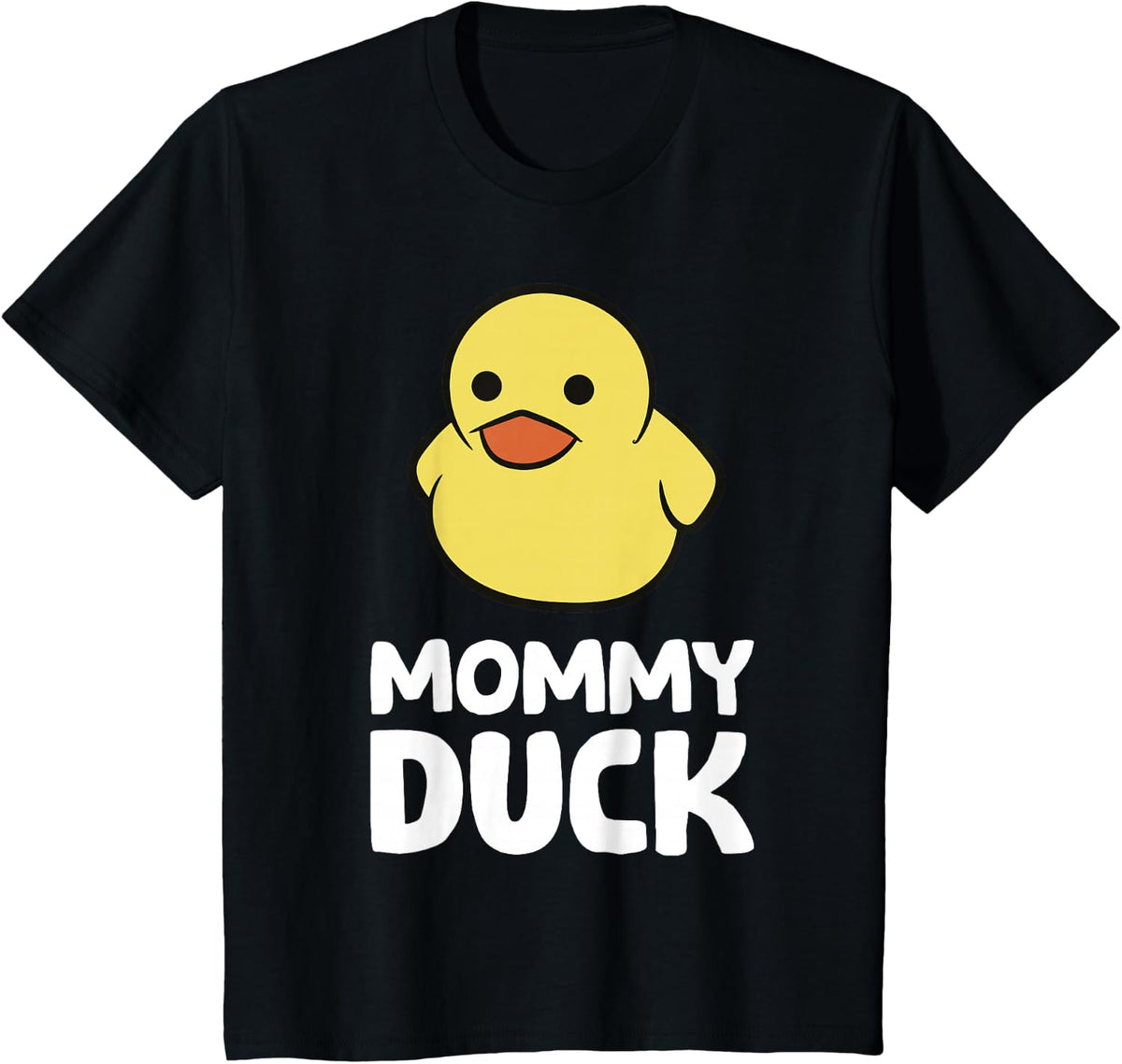 Funny Mommy Duck Rubber Duck T-Shirt - Black