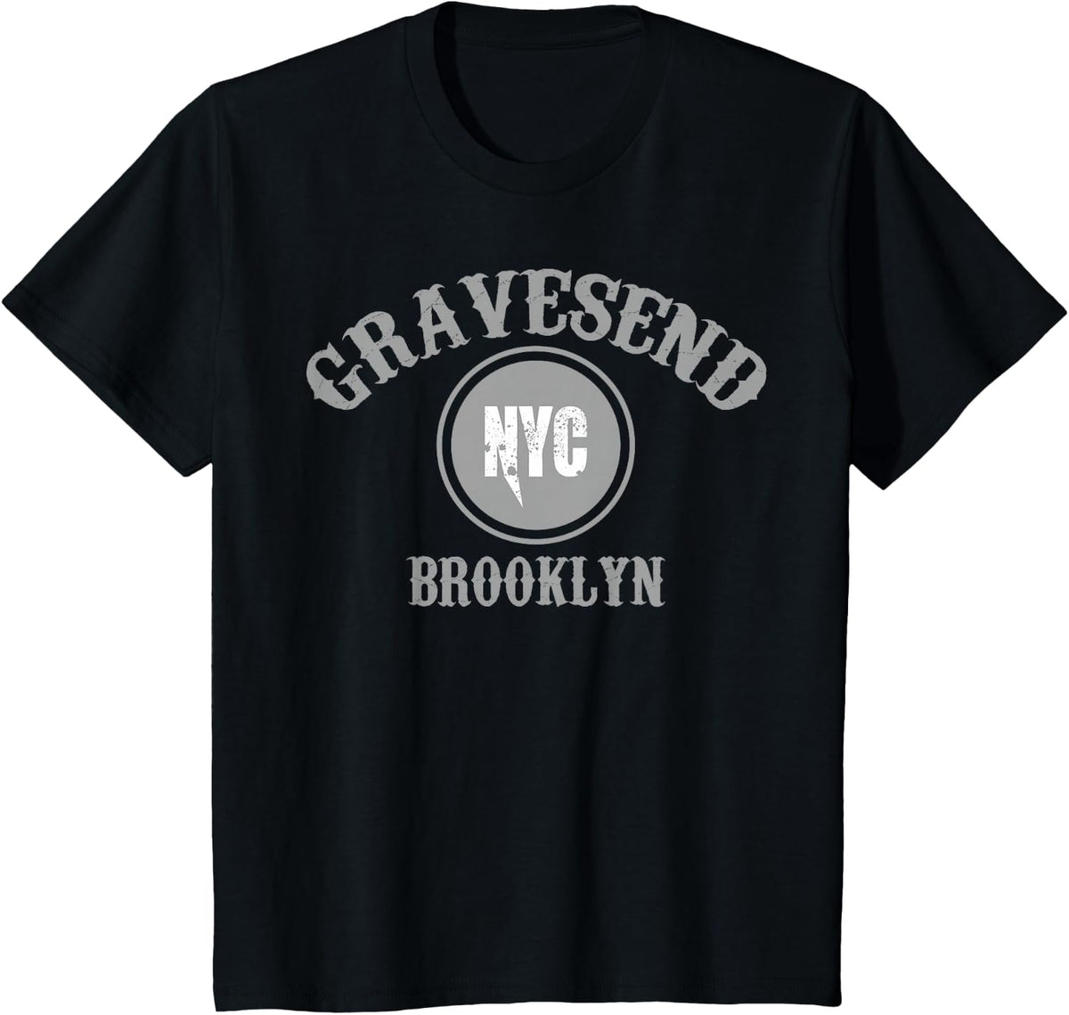 Cool T-Shirt - Gravesend Brooklyn NYC Tee T-Shirt - Black