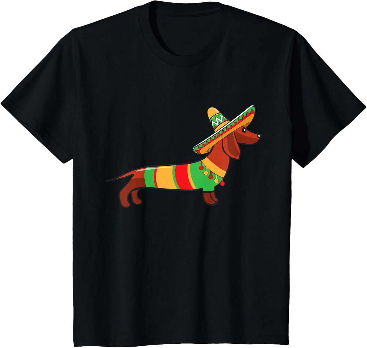 Dachshund Cinco De Mayo Shirt Mom Pet Dog Lover Gift T-Shirt - Black